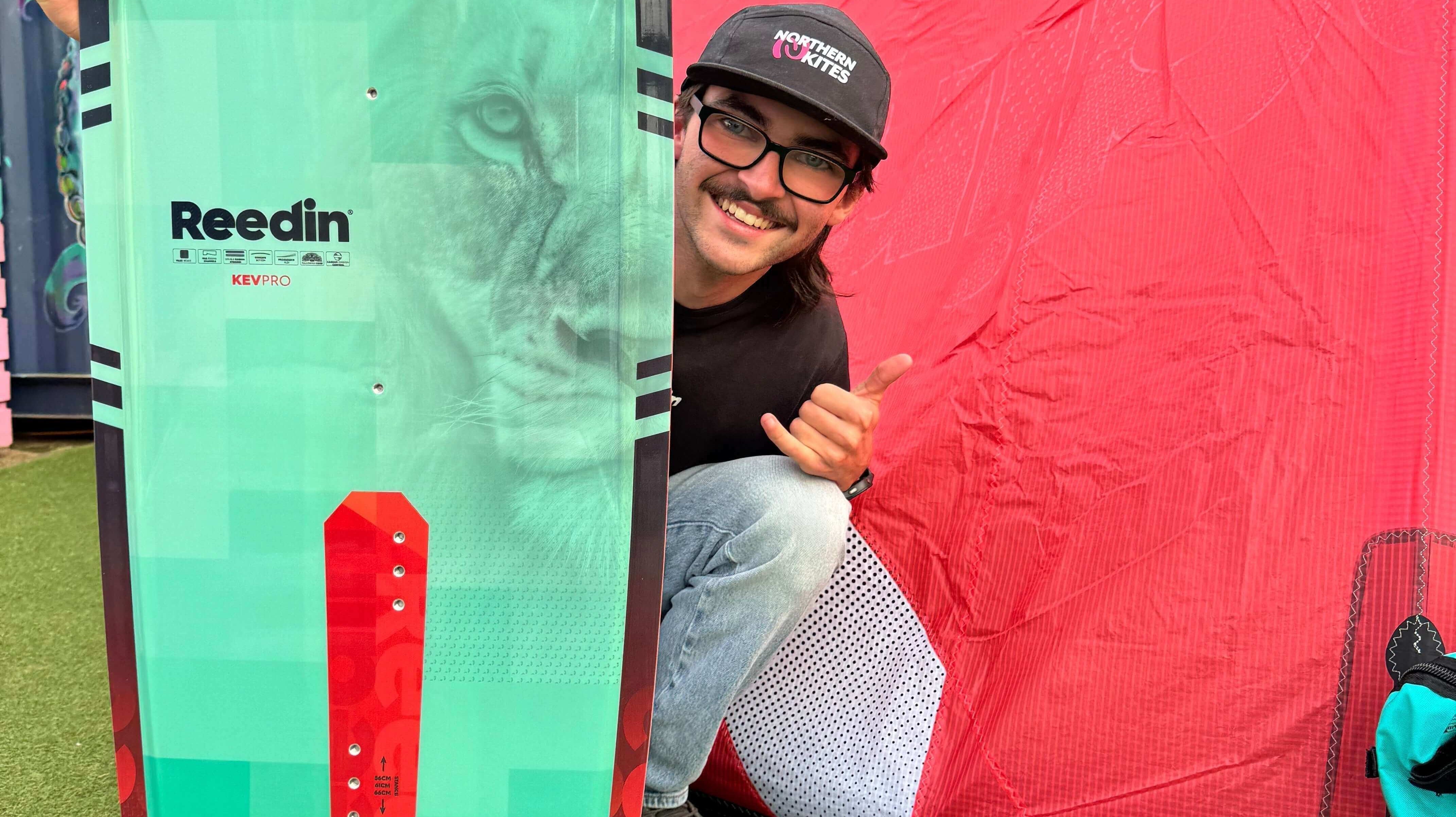 Meet Oli Hill | Northern Watersports x Reedin UK Rider, showcasing his Reedin board and enjoying the watersport experience.