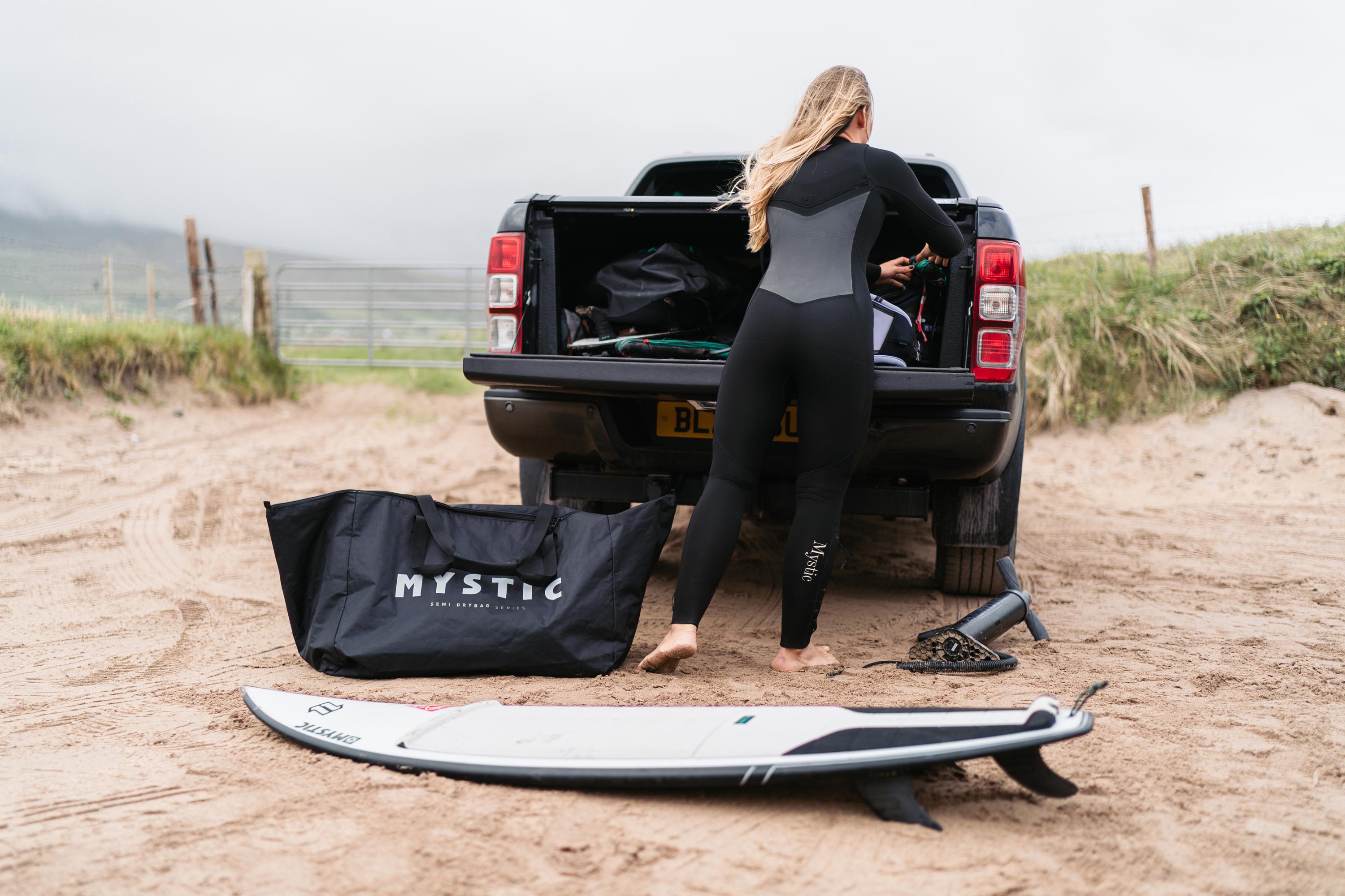 Mystic Norris Bag 175L packed for travel