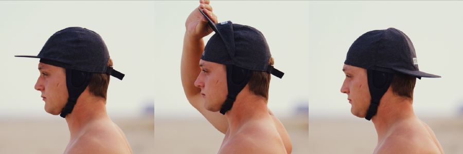 2025 Convertible Watersports Hat showcasing its adjustable features and fit for water activities.