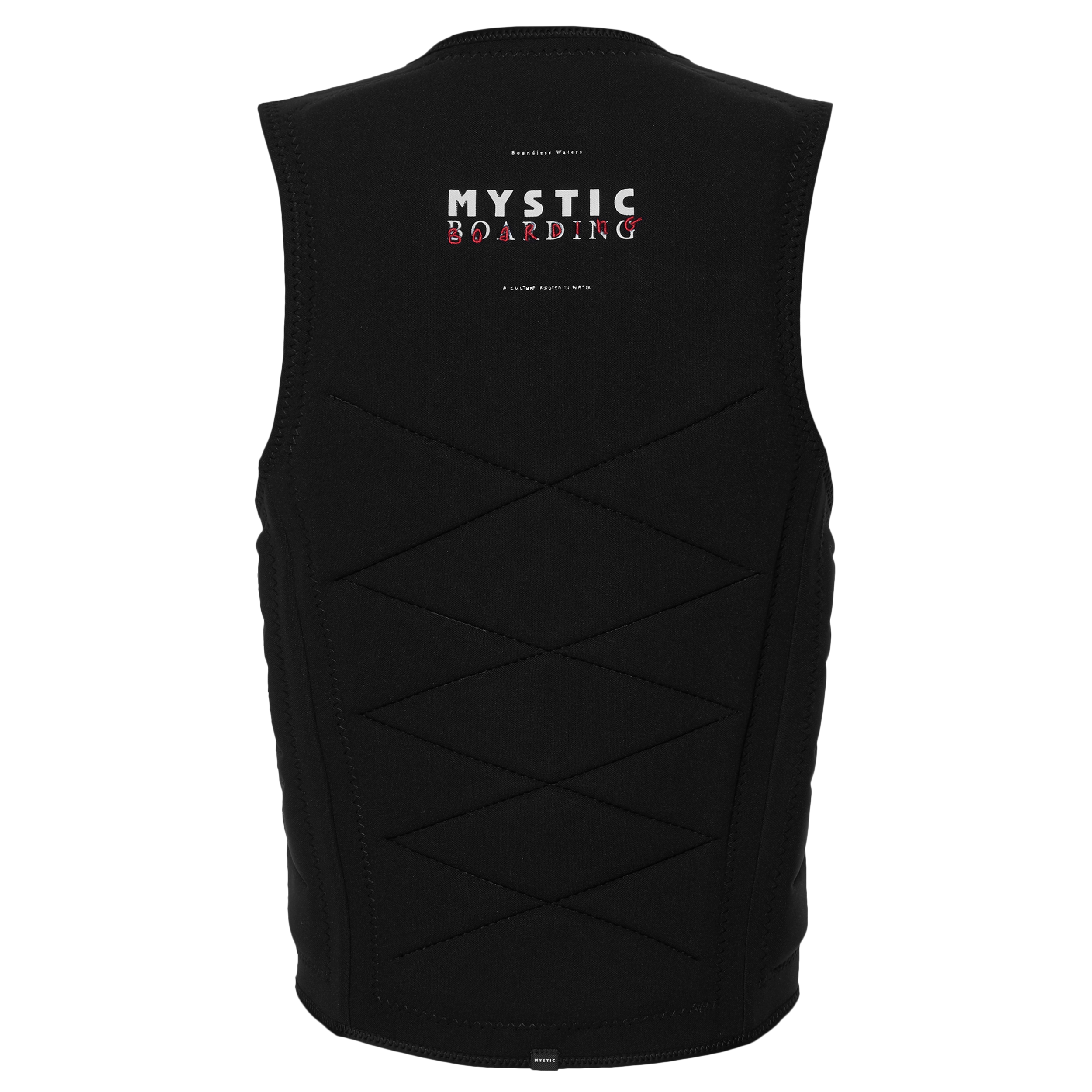 Mystic Outlaw Impact Vest Fzip Black back