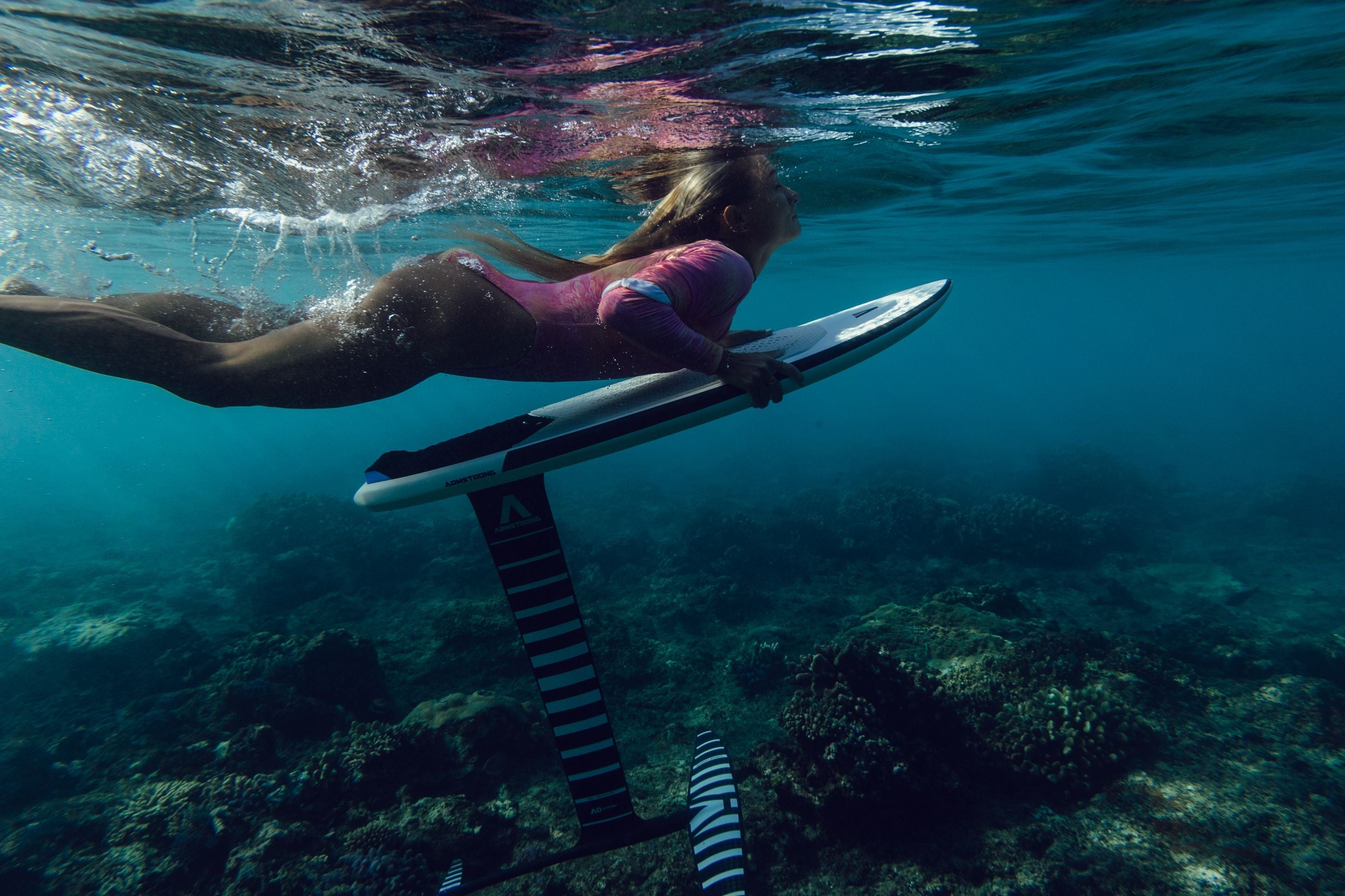 Armstrong Surf Foilboard duck dive