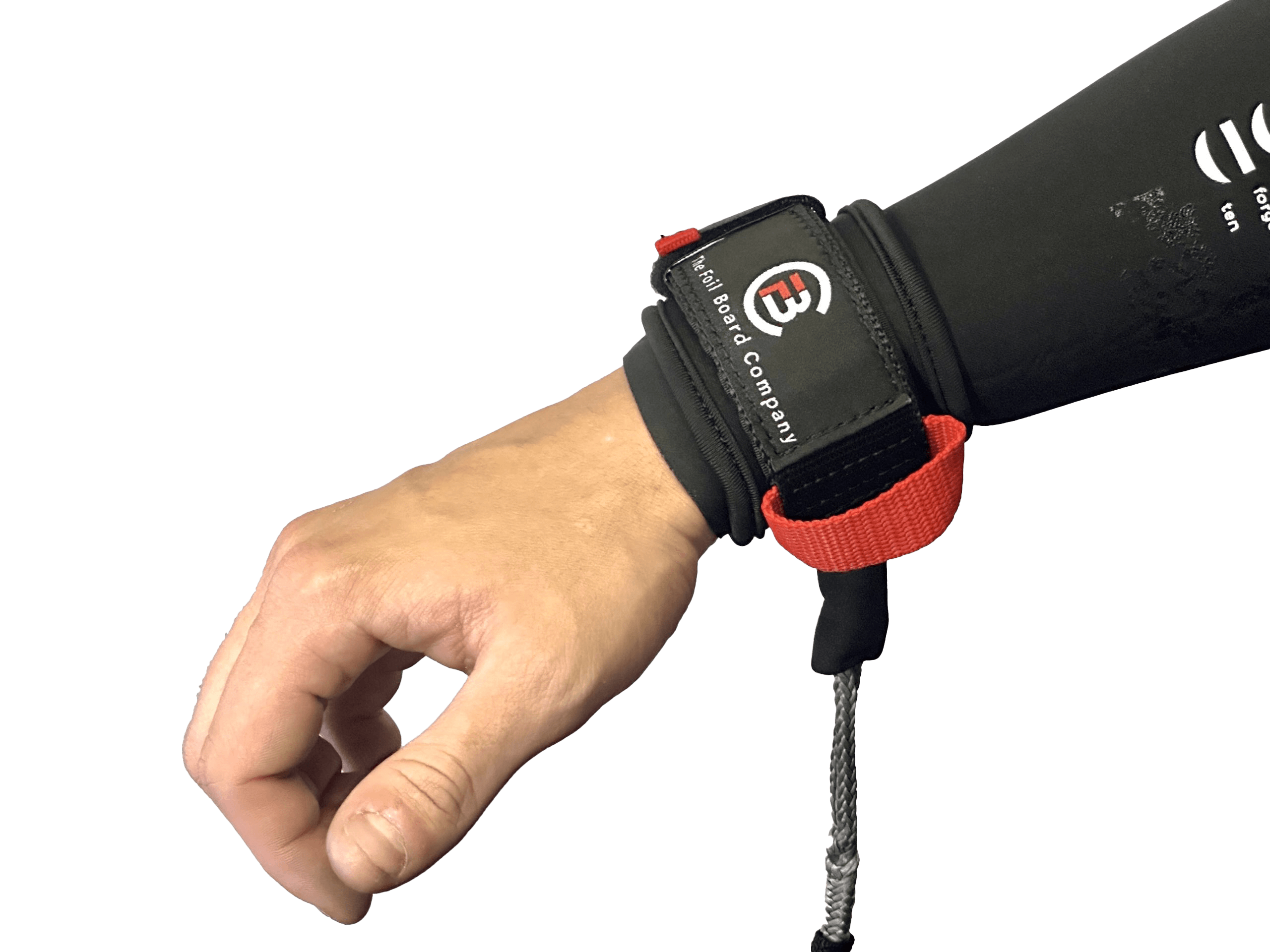 Wingfoil Wrist Leash - FBC Dyneema Wrist Leash V2 worn on wrist for safety in wingfoiling.