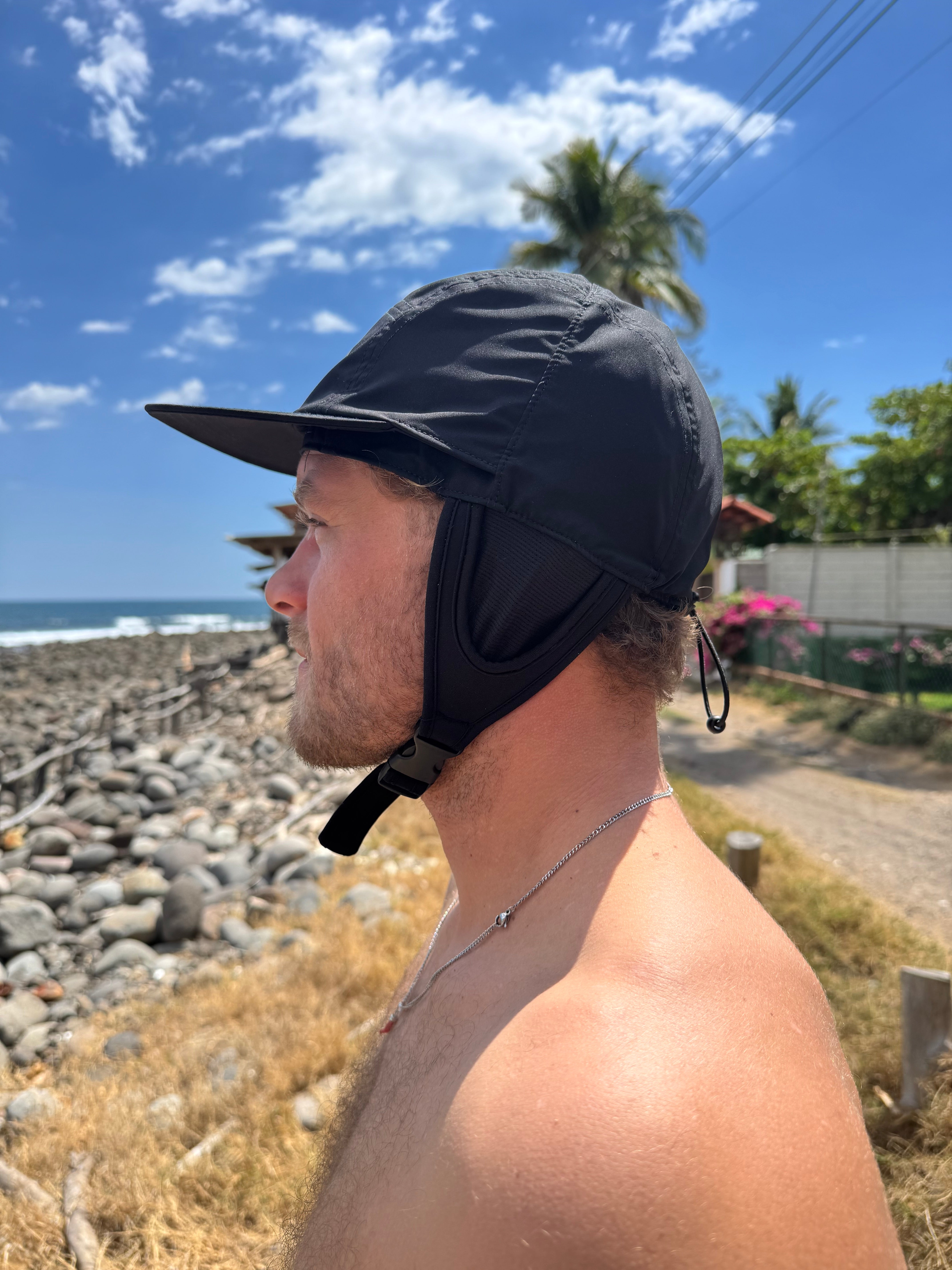 Solite Convertible MAX Watersports Hat worn on the water for UV sun protection.