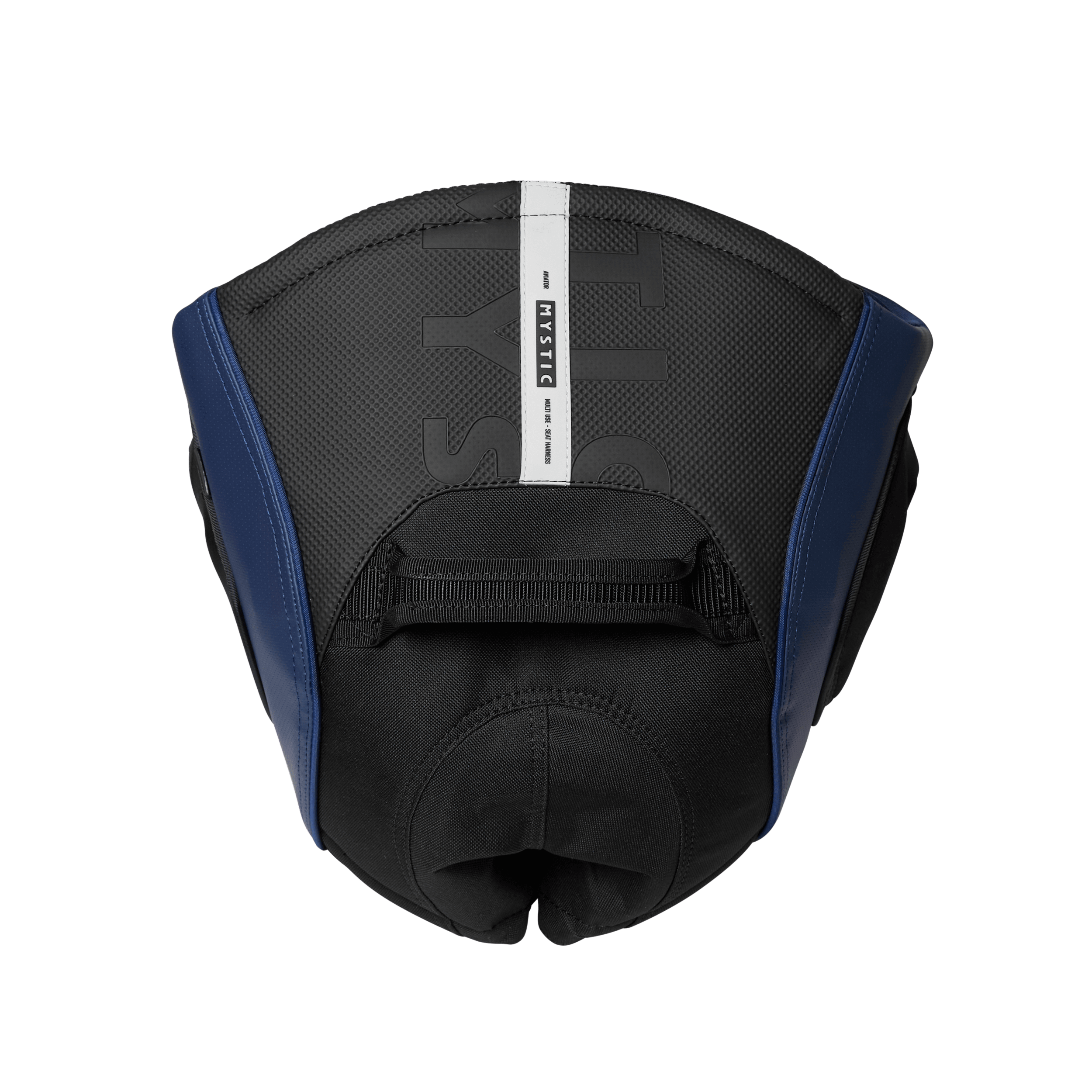 Mystic Aviator Seat Harness – Black – 2026 rear view with durable foam panels and ergonomic design