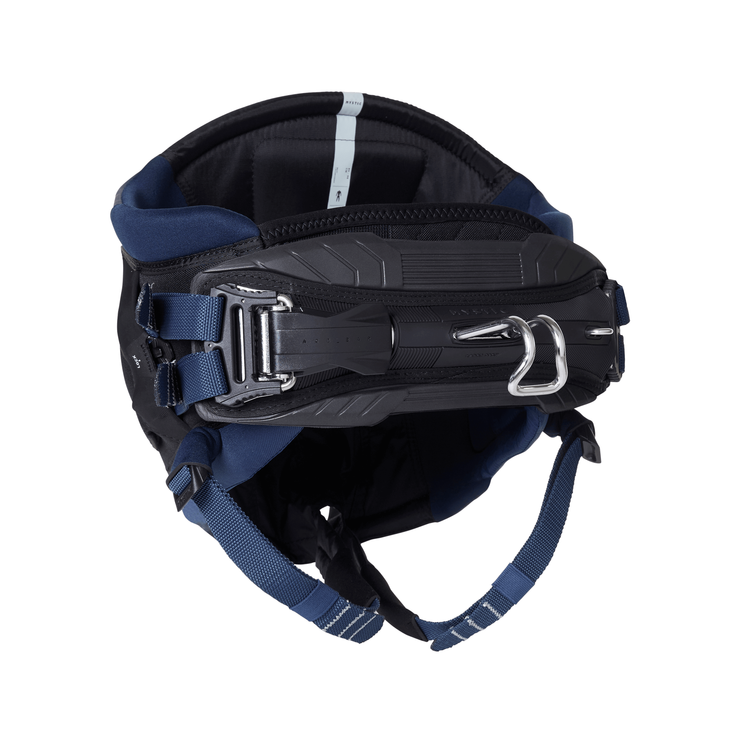 Mystic Aviator Seat Harness – Black – 2026 top view showing durable construction and ergonomic design.