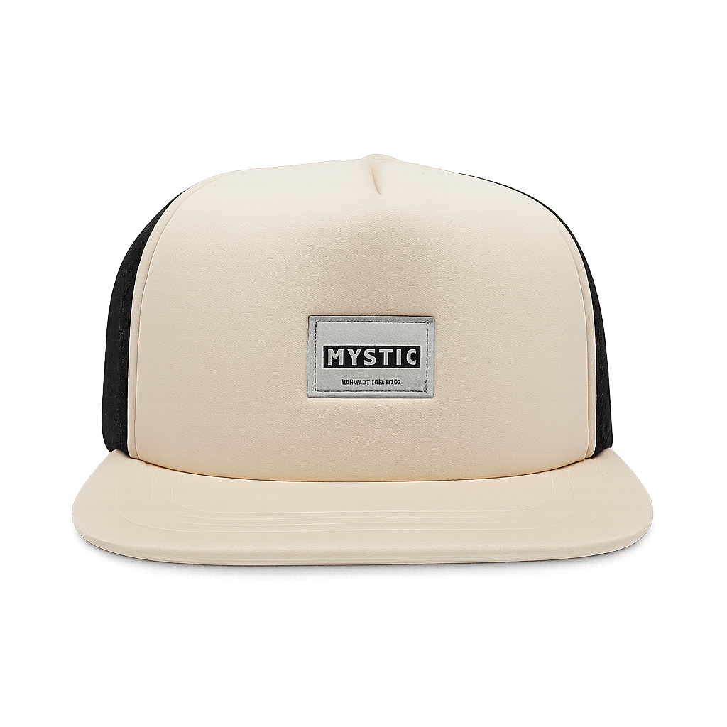 photo of a white mystic cap