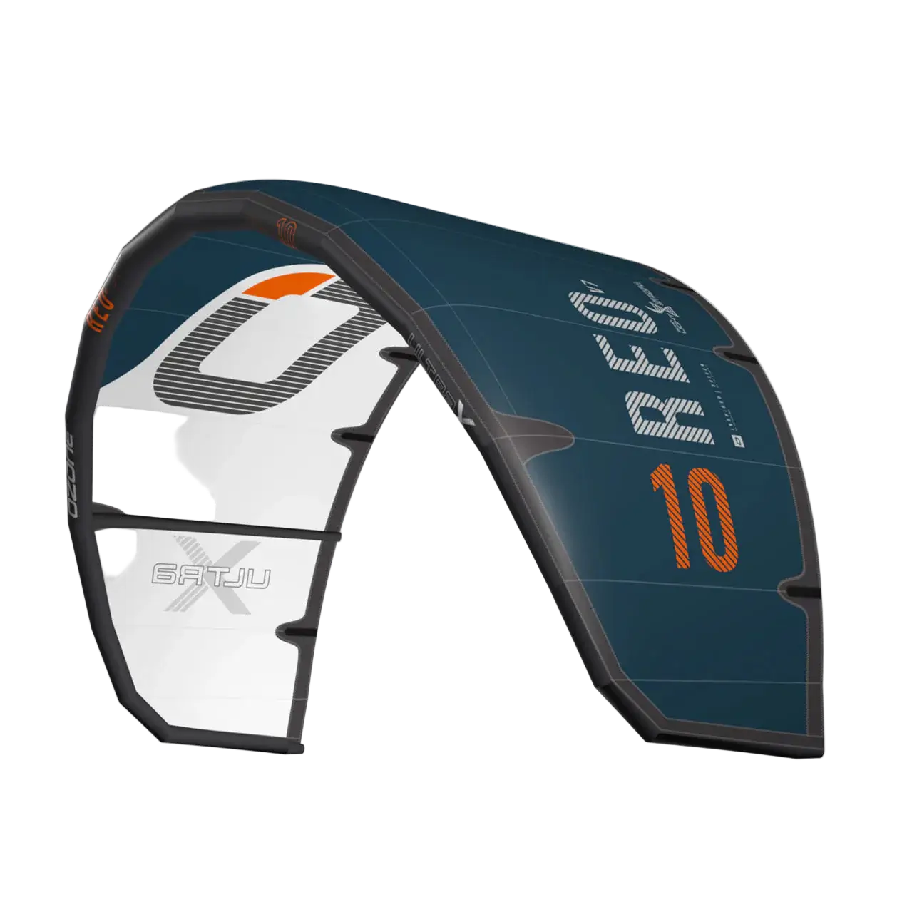 Ozone Reo V7 Ultra-X Kite – Pure Surf Performance Redefined, showcasing a vibrant blue and orange design.