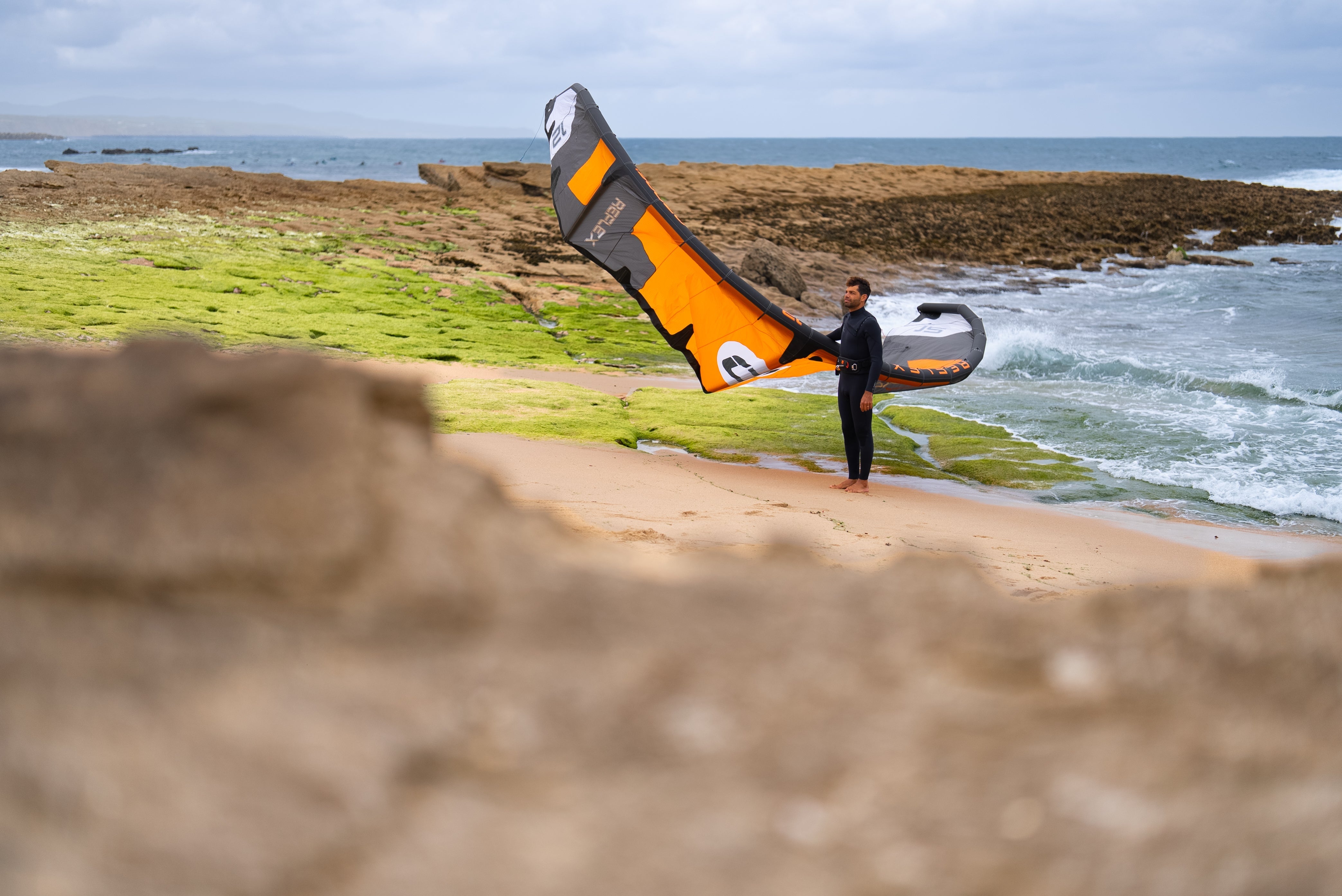 Ozone Reflex V1 freeride kite in action