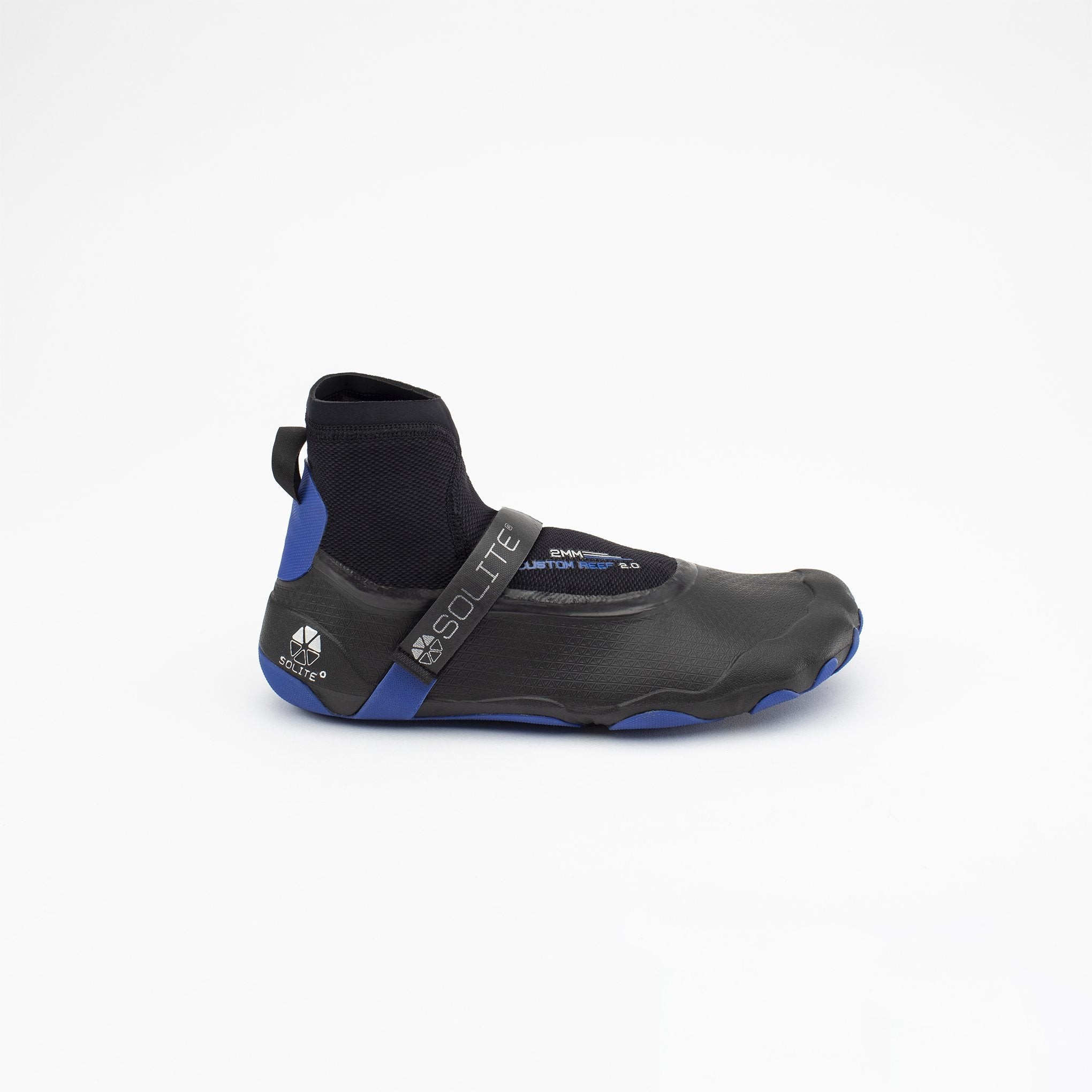 2mm Custom Reef 2.0 Watersport Boots in black and blue design for warm-water performance.