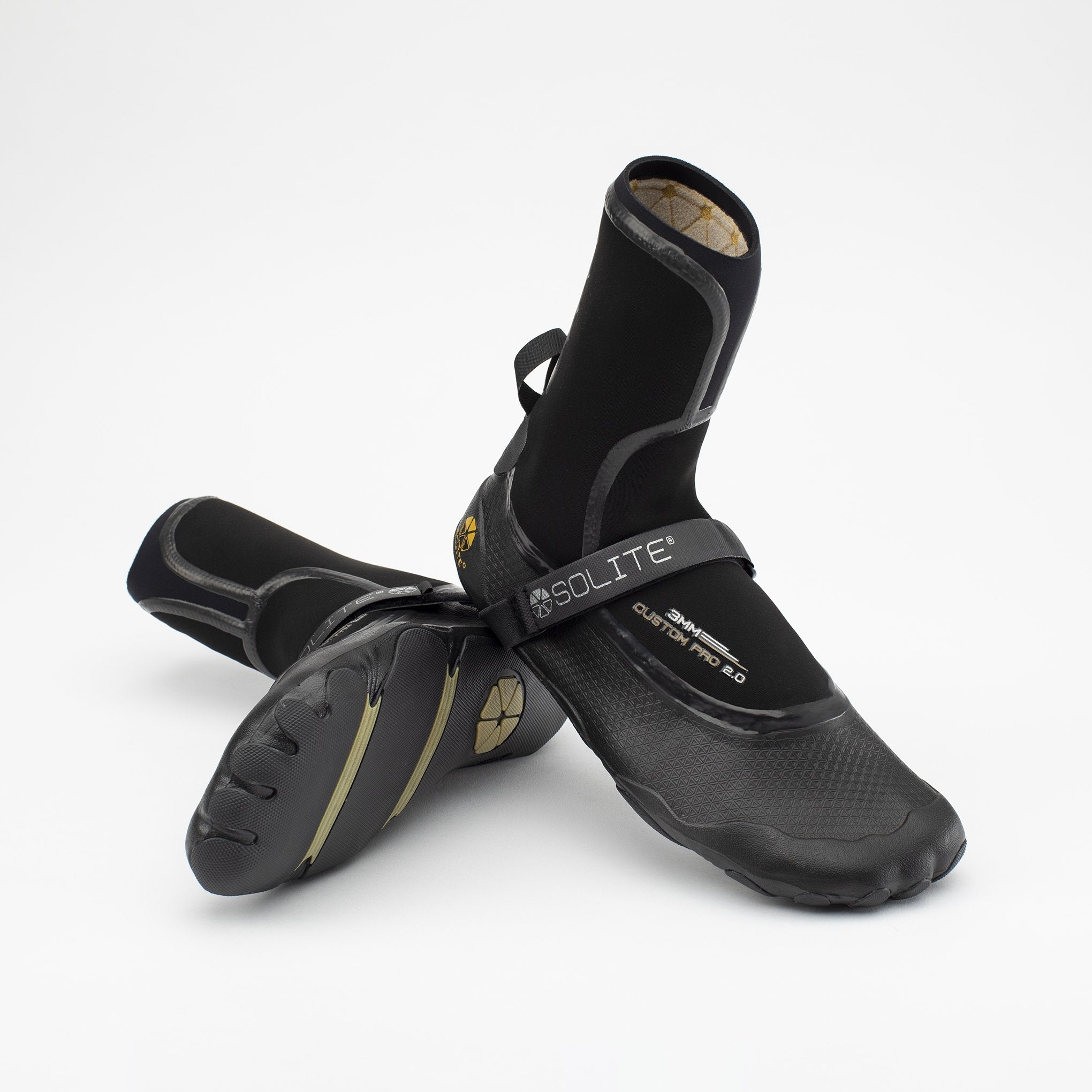 Image of SOLITE - 3mm Custom Pro 2.0 Watersport Boots featuring a sleek design and optimal grip for water sports.