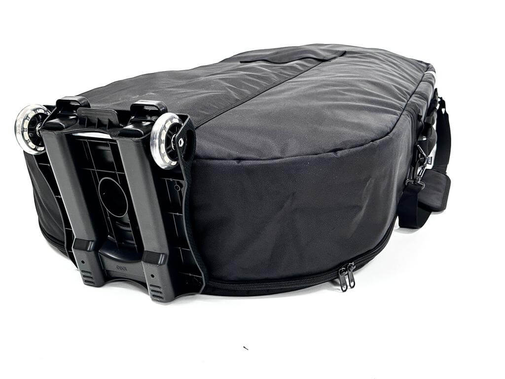 FBC Wing Foil Travel Bag V2 with wheels, lightweight design for wingfoil travel.