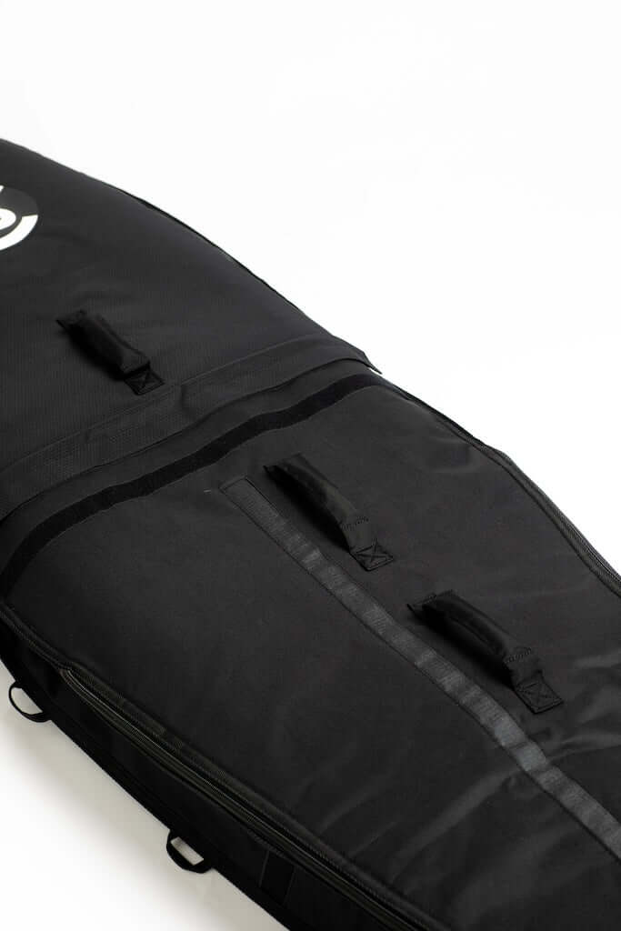 FBC Midlength Adjustable Bag Pro+ | Downwind/Wingfoil Bag close-up with straps and velcro.