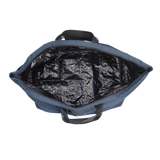 A navy-colored ION Session Bag with a zippered top and an ION logo on the side, designed for water-repellent storage.