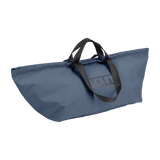A navy-colored ION Session Bag with a zippered top and an ION logo on the side, designed for water-repellent storage.