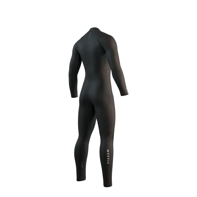 Mystic STAR Wetsuit 4/3mm Front Zip 2026 | Northern Watersports back view of fullsuit in black