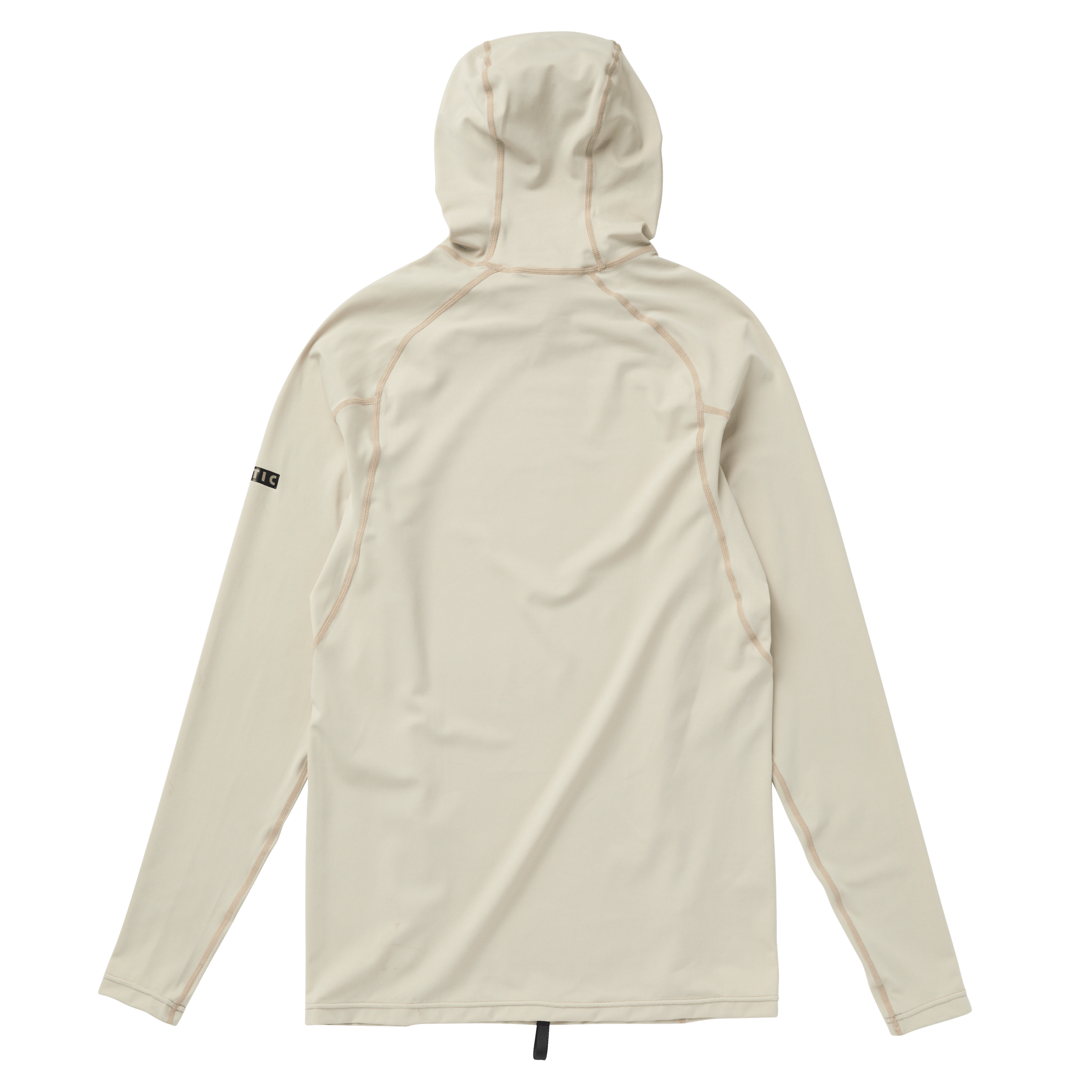 Mystic Uncharted L/S Hooded Rashvest Sand back view