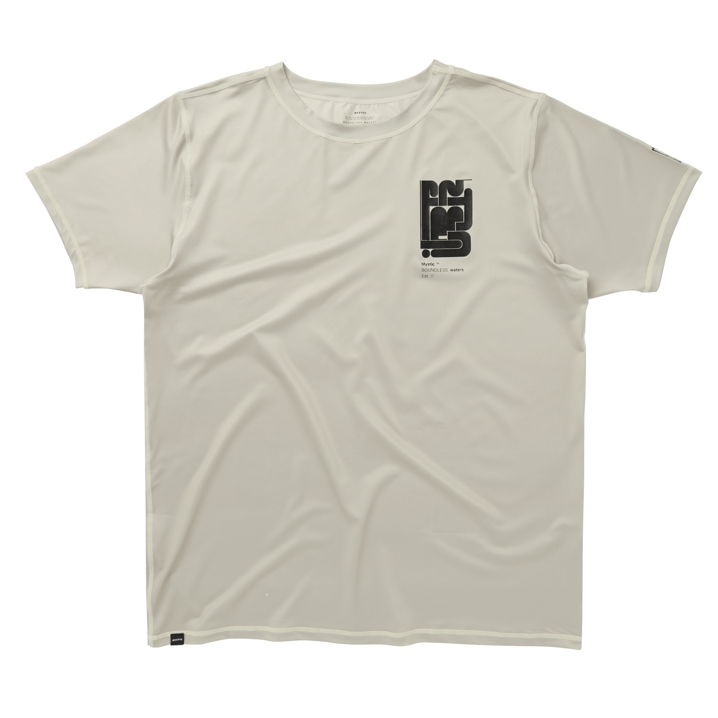 Mystic Boarding S/S Rashvest Sand front view