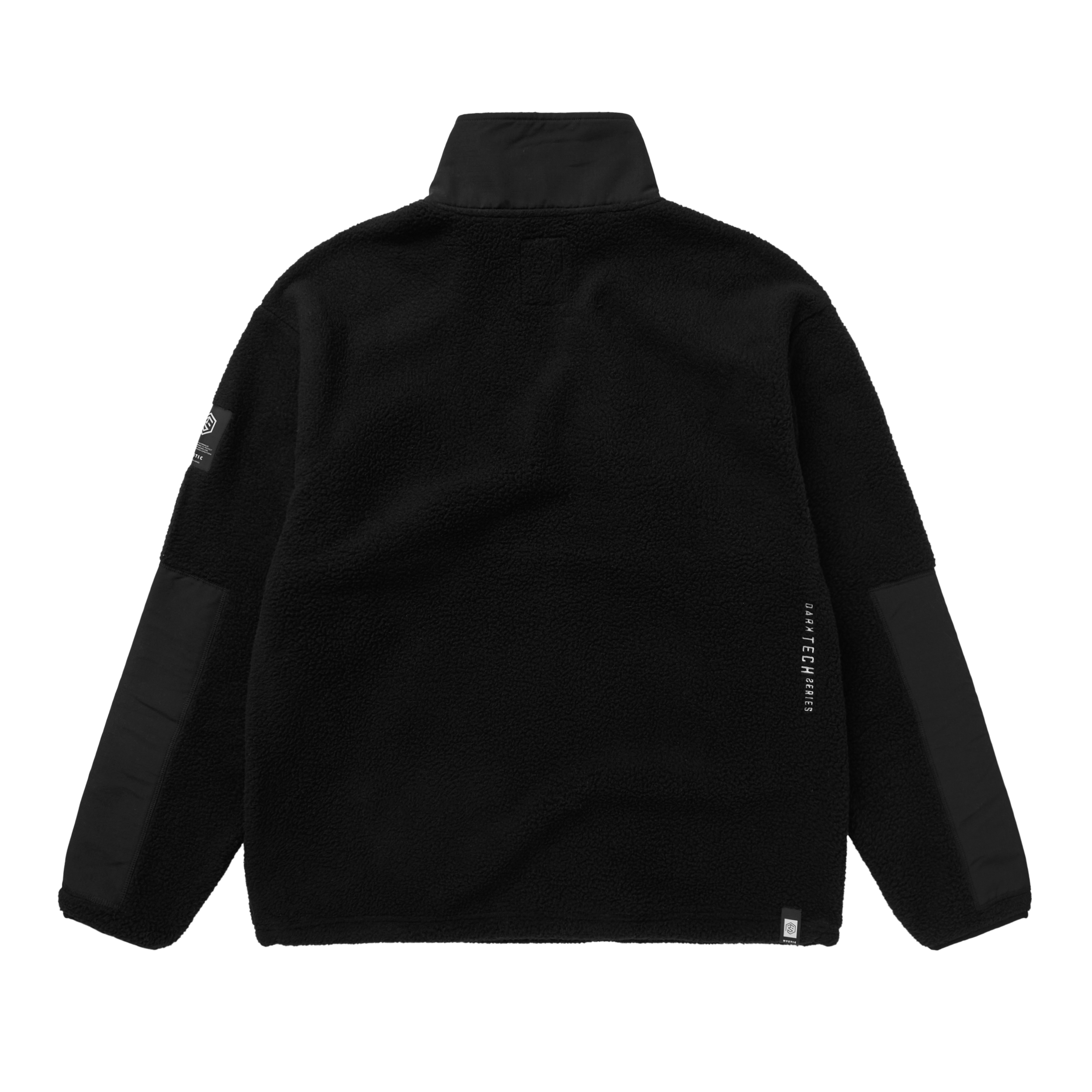 Mystic DTS Fleece Half Zip Sweat back on model