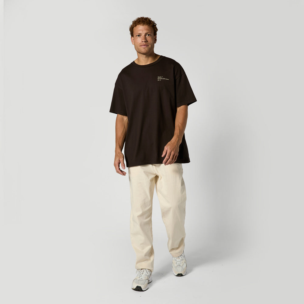 Mystic Heartsease Tee Dark Brown detail