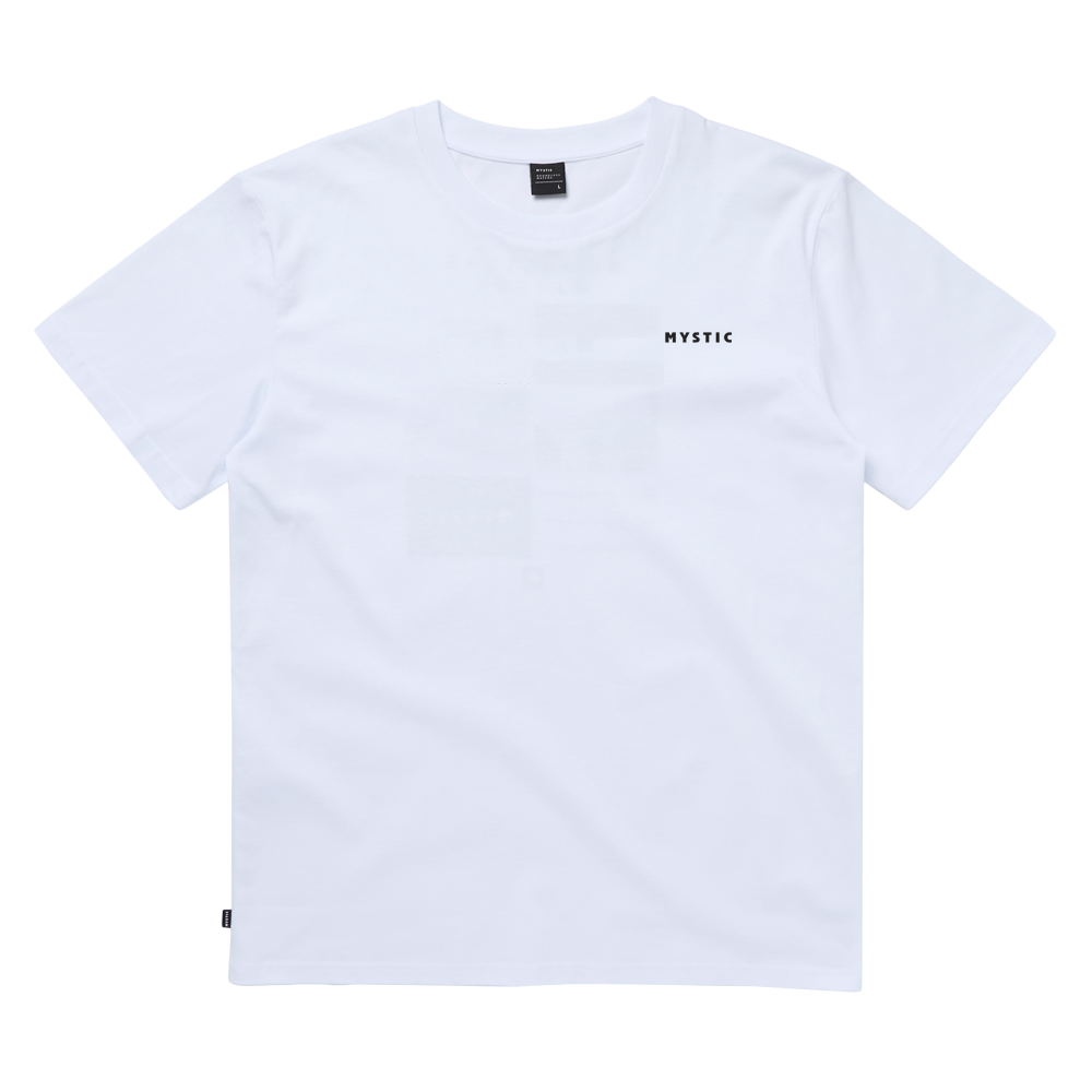 Mystic Trifecta Tee White colourway