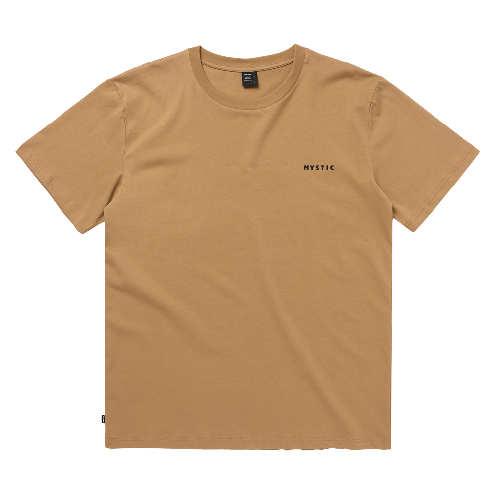 Mystic Trifecta Tee Slate Brown front