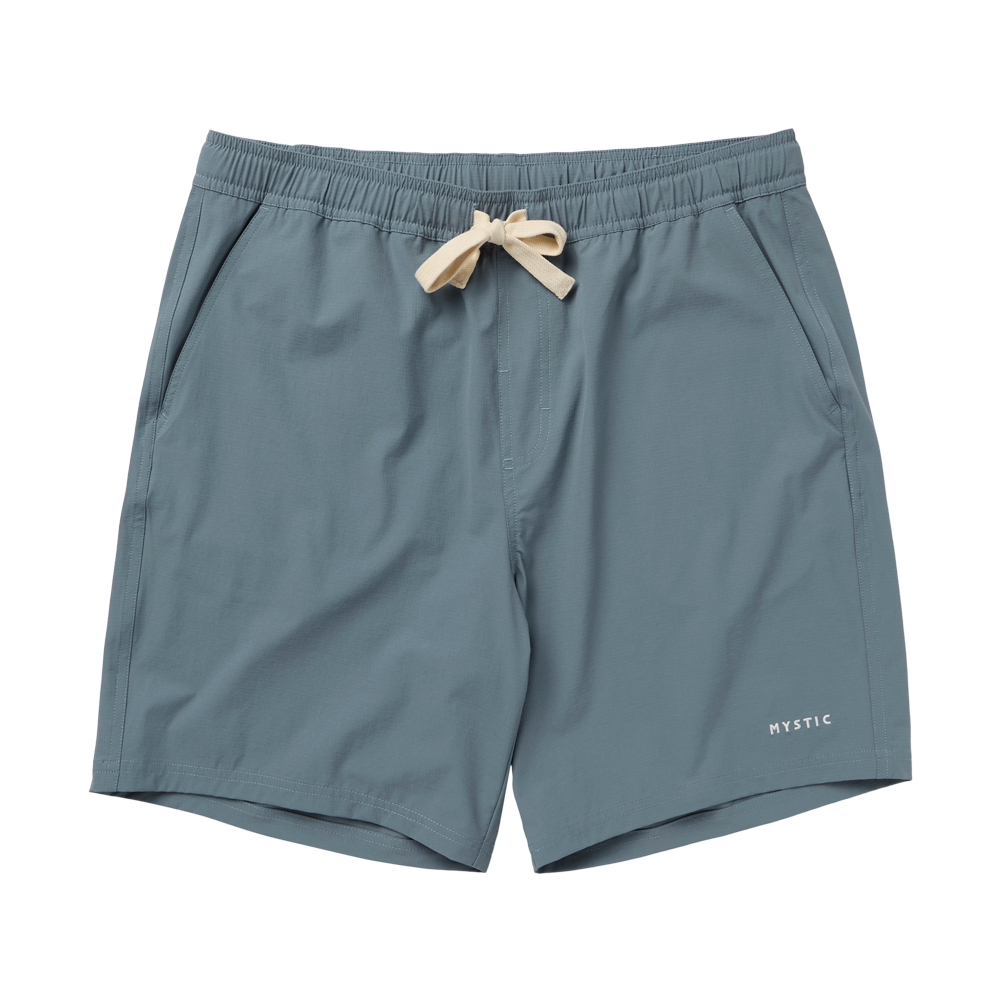 Mystic Fusion Hybrid Short Tidal Blue front
