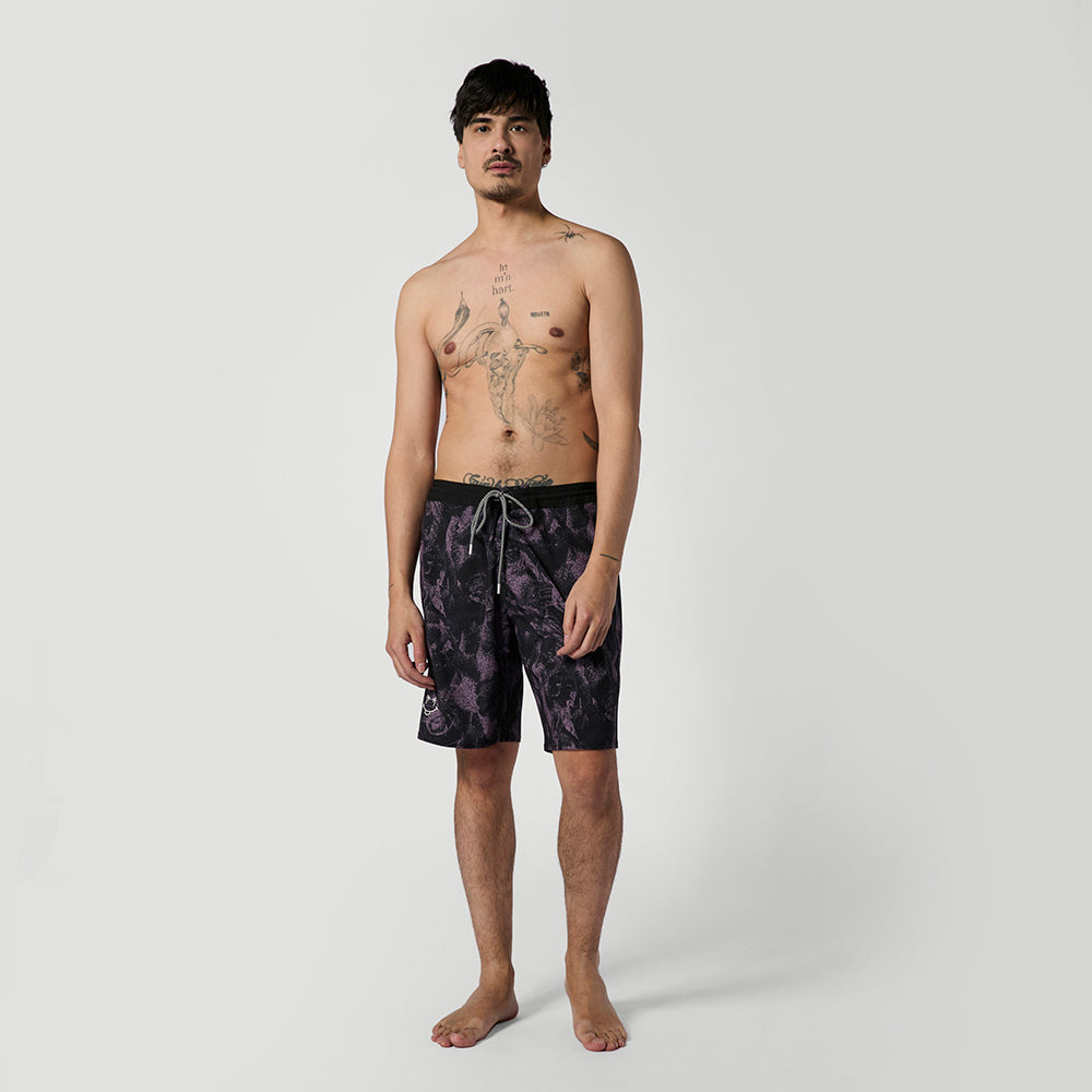Mystic Daily Living Boardshort print detail