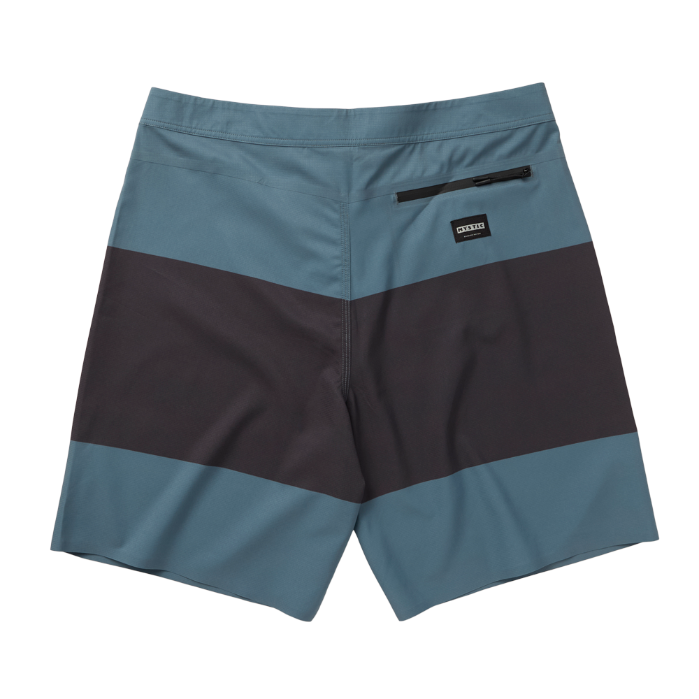 Mystic Profile Boardshorts Tidal Blue back on model