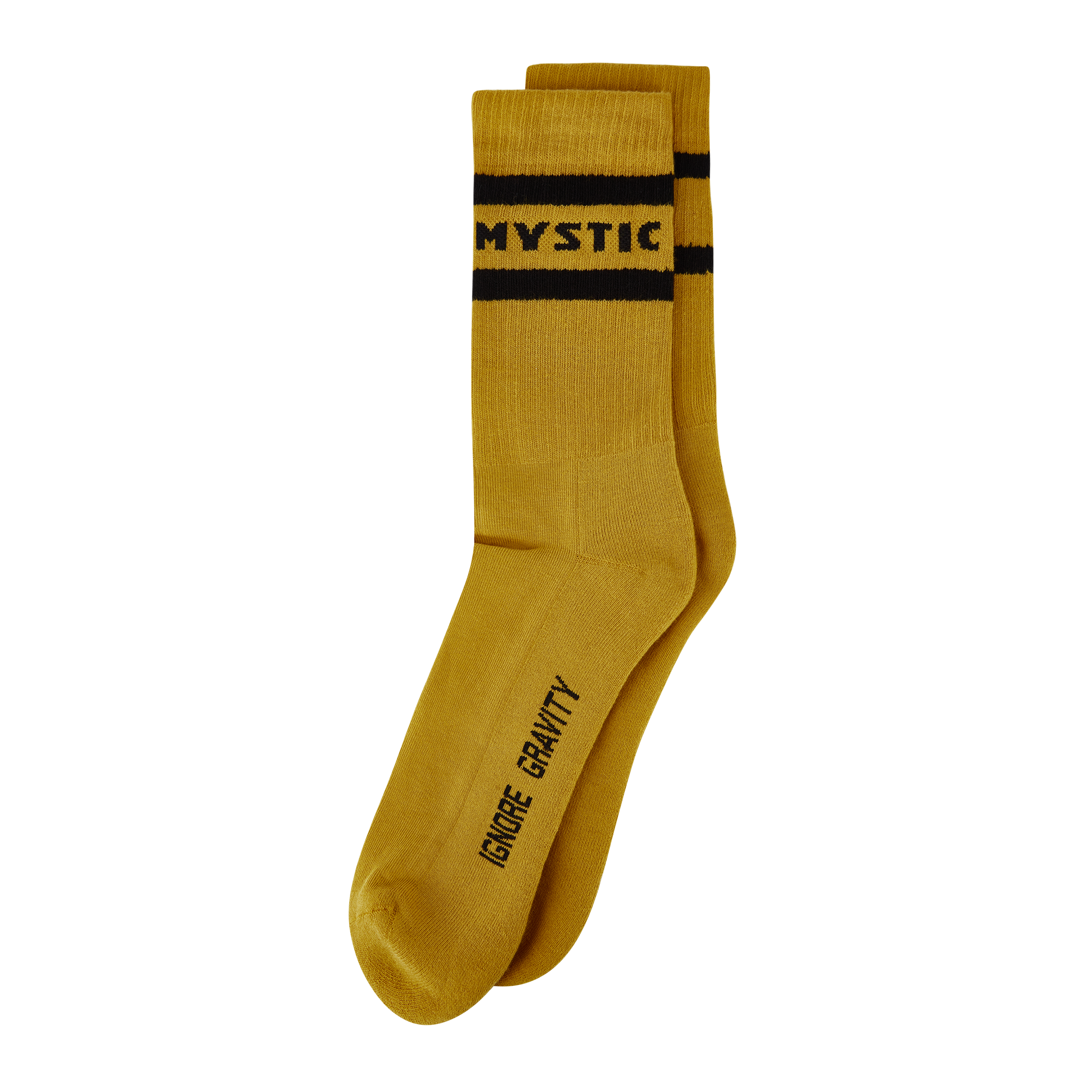Mystic Brand Socks pair flat lay, colourway two