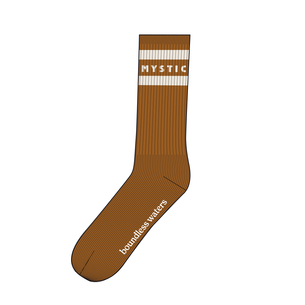 Mystic Brand Seasonal Socks Golden Brown