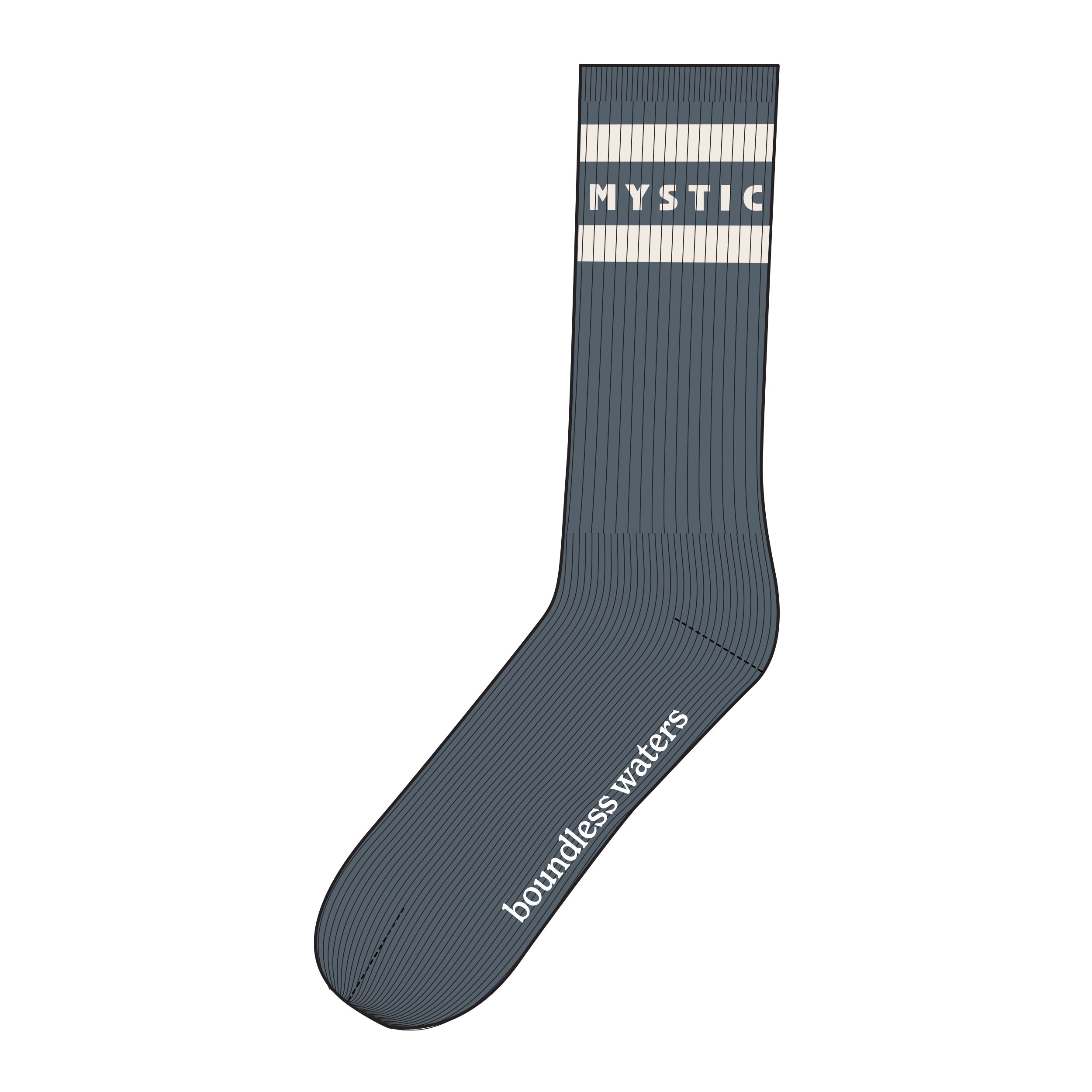 Mystic Brand Season Socks Tidal Blue