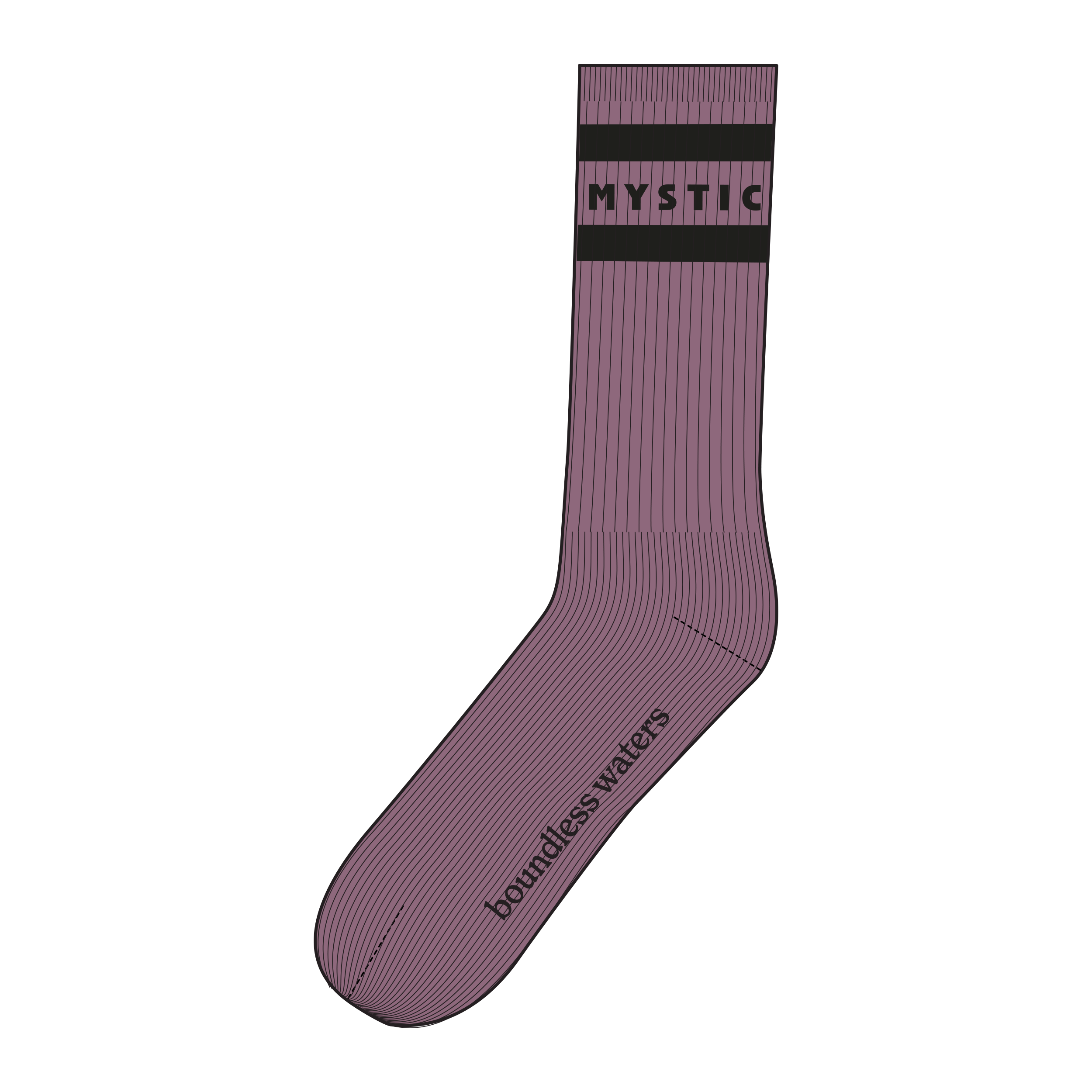 Mystic Brand Season Socks Rosewood