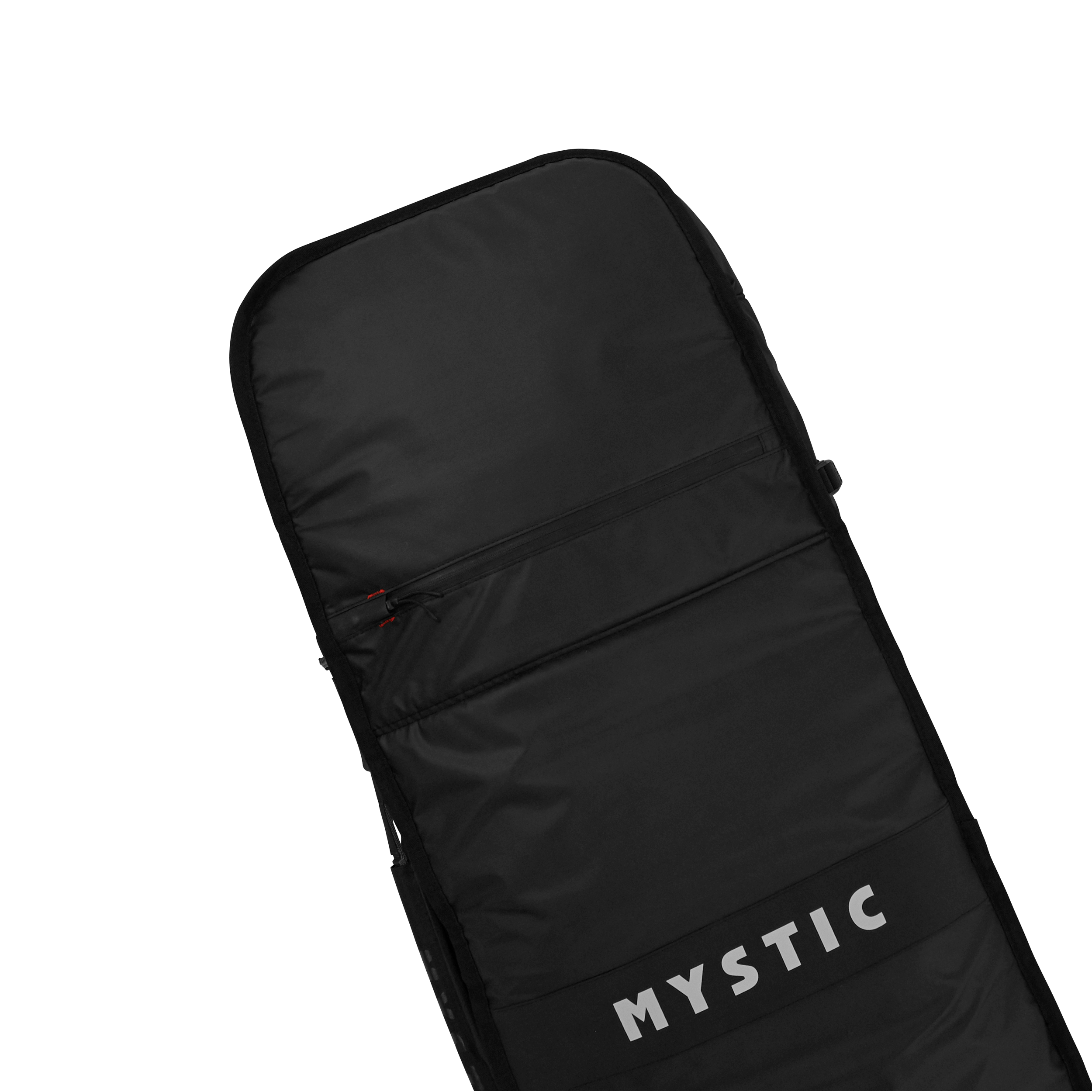 Saga Boardbag - Black - 2026, featuring water repellent fabric and 3D mesh air vent.