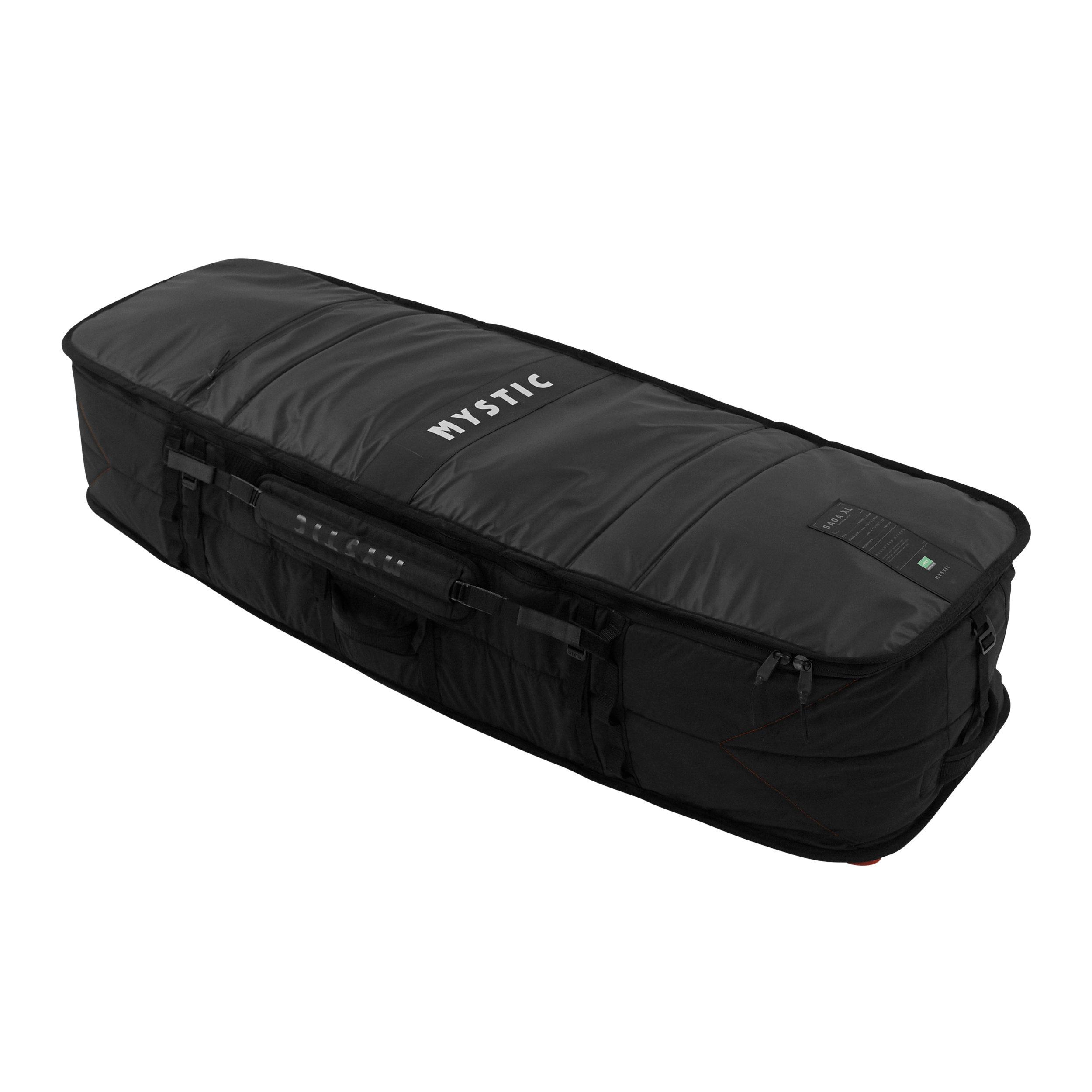 Saga XL Boardbag - Black - 2026, water repellent fabric, perfect for transporting gear.