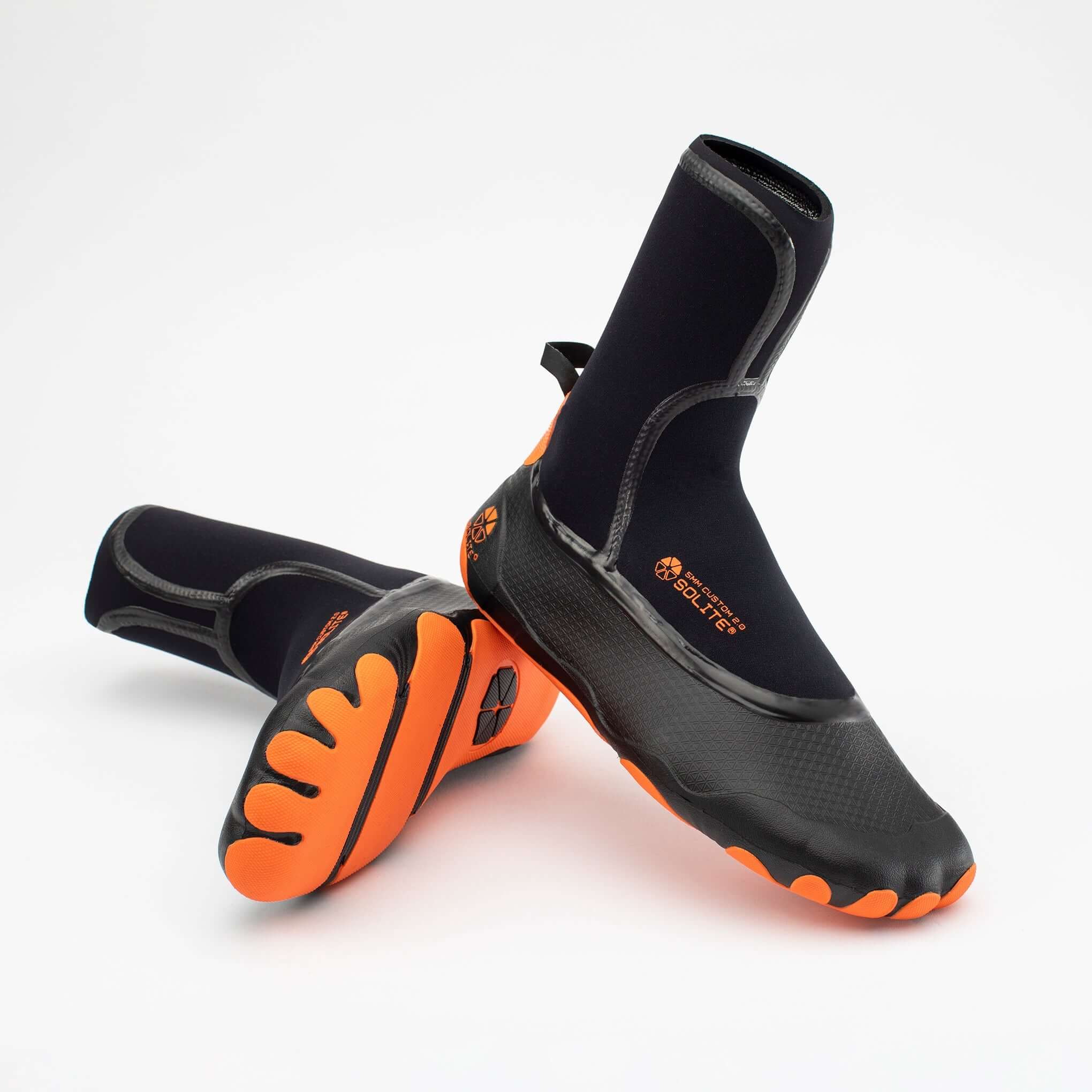SOLITE - 5mm Custom 2.0 Watersport Boots featuring a flexible design and traction sole for enhanced performance.