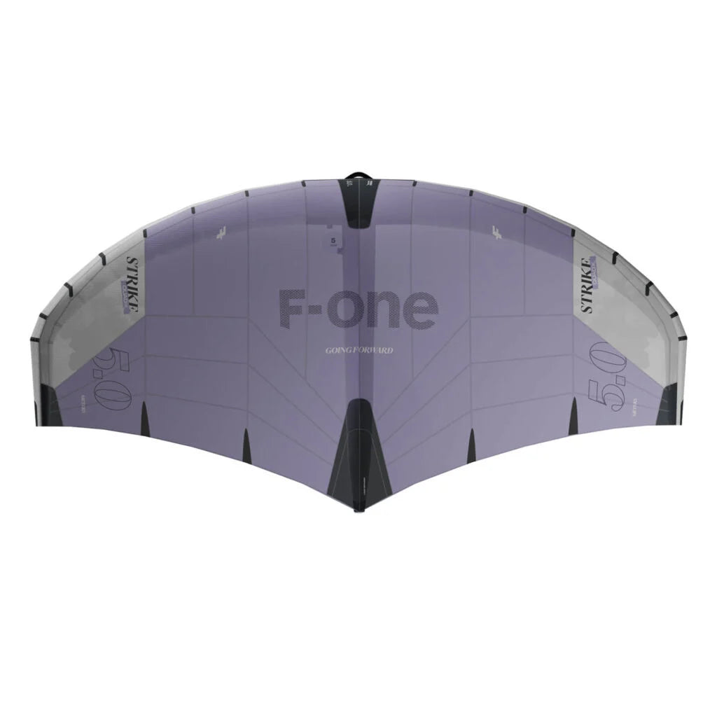 F-ONE Strike V6 | Wing Foil Wing shown from above with a sleek design and vibrant colors.