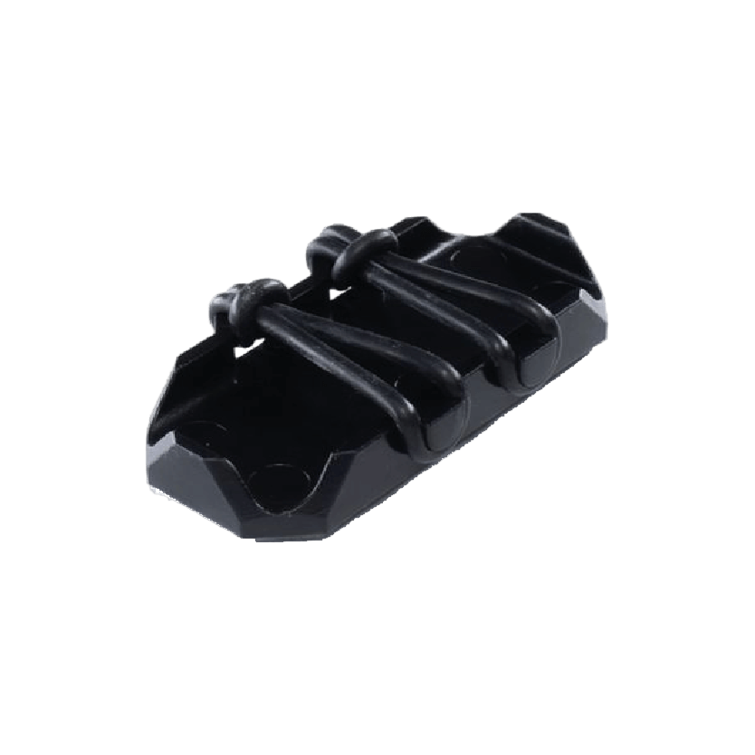 WOO 4.0 board mount designed for secure attachment of WOO 4.0 jump tracker to boards, featuring a durable black design.