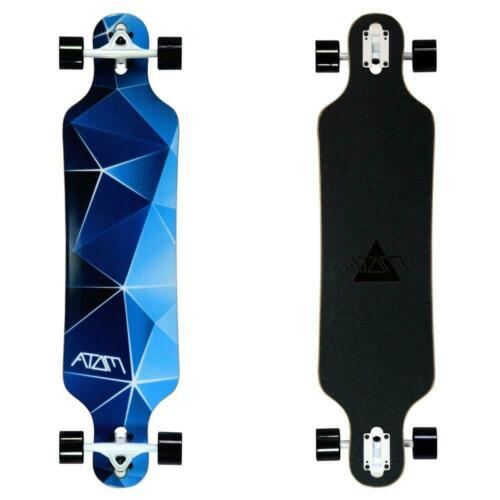 Atom 40" Blue Geo Drop Through Longboard