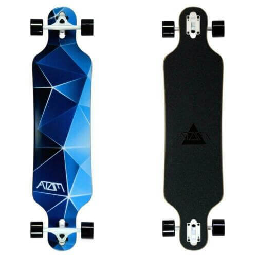 Atom 40" Blue Geo Drop Through Longboard
