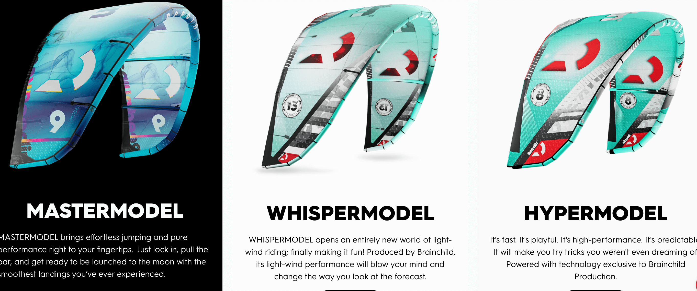 Reedin Kite Comparison Guide: SuperModel, HyperModel, MasterModel & WhisperModel