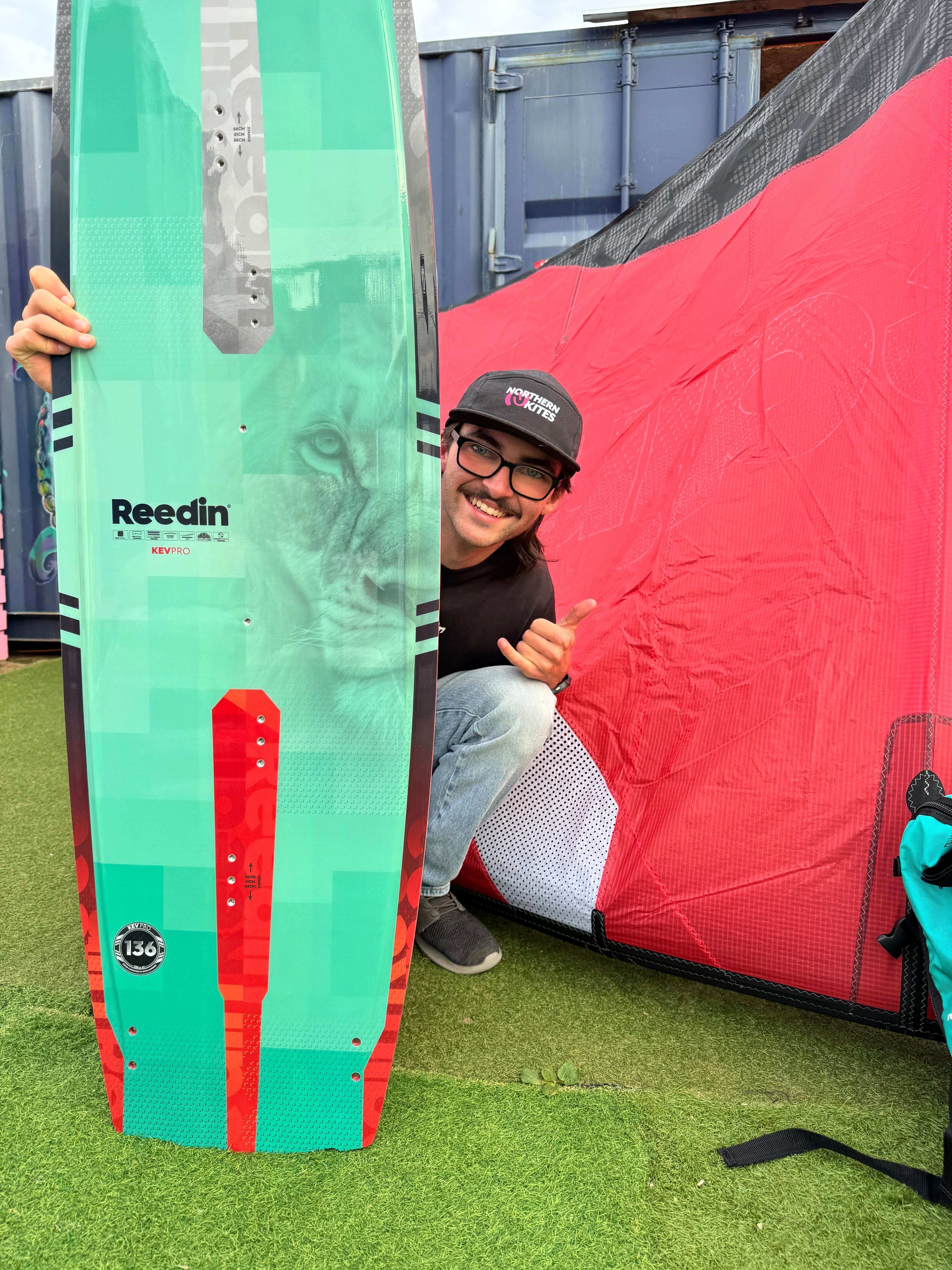 Meet Oli Hill | Northern Watersports x Reedin UK Rider, showcasing his Reedin board and enjoying the watersport experience.