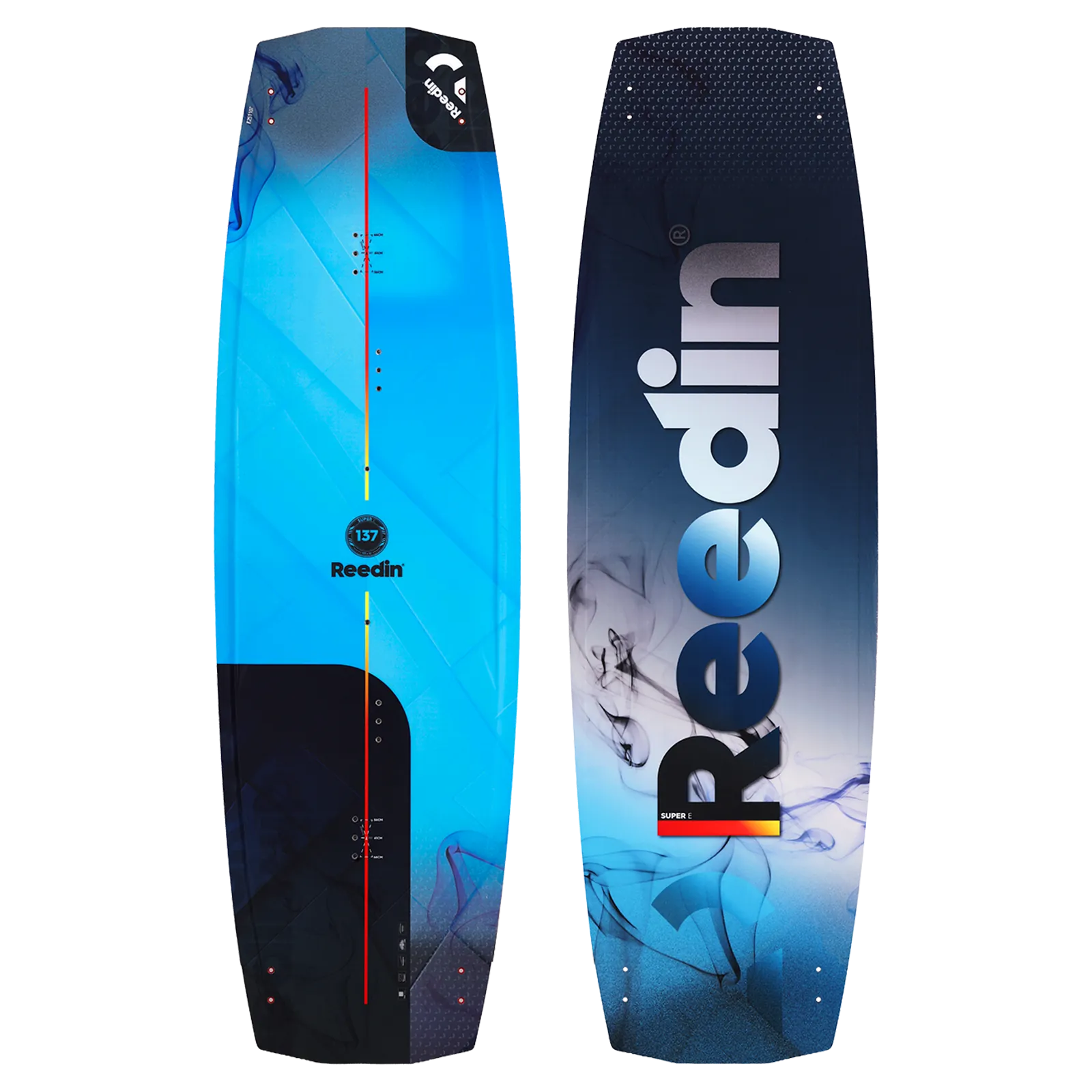 Reedin SuperE 2026 twintip kiteboard — full board top view