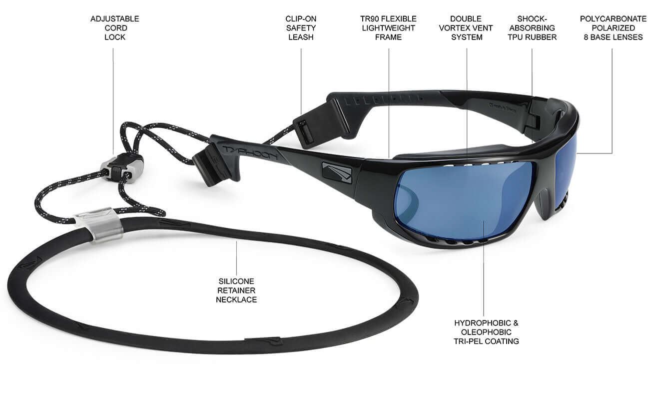 LiP Typhoon watersports sunglasses with ZEISS polarised lenses, reviewed by Northern Watersports