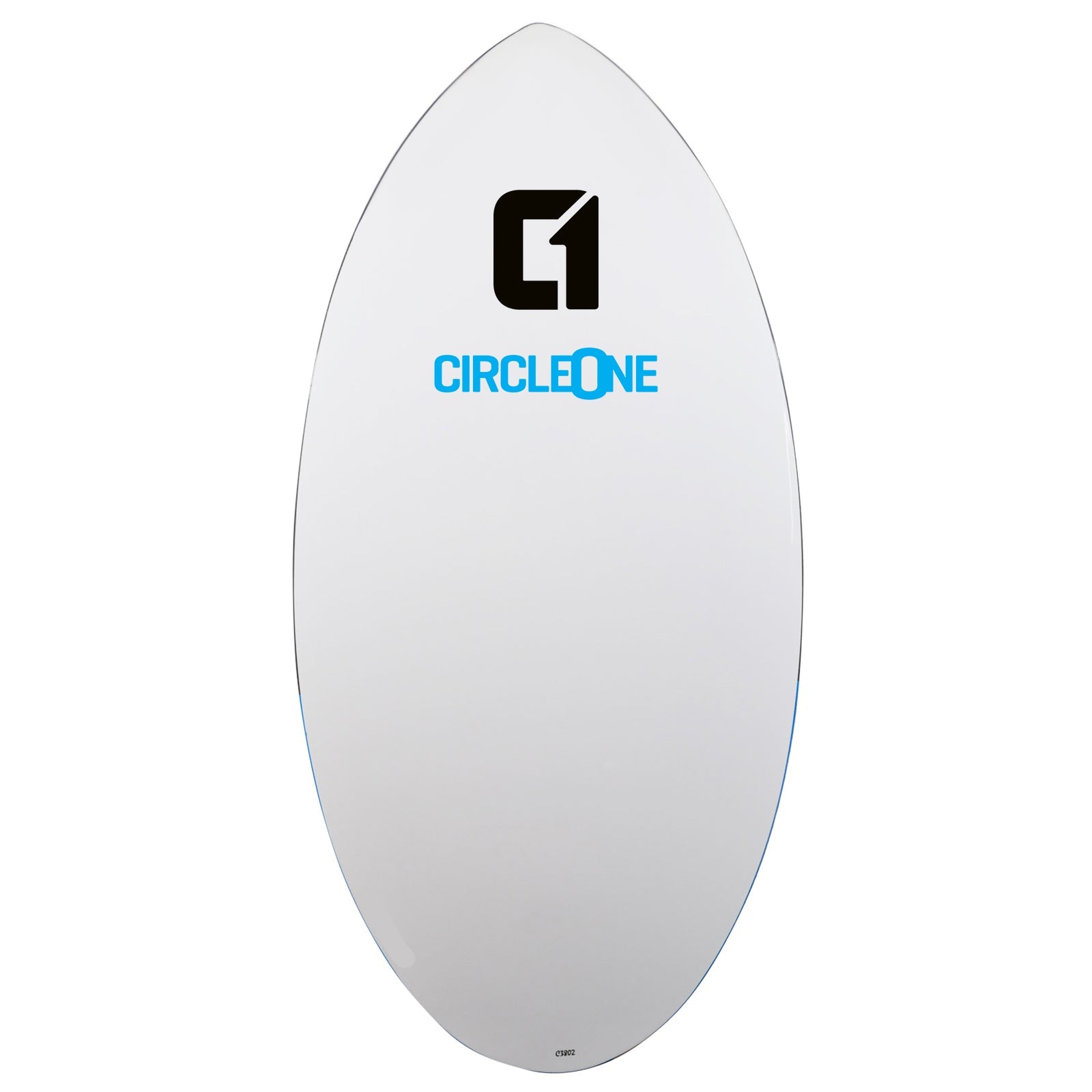 Circle One 43" Epoxy Fibreglass Skimboard – underside view