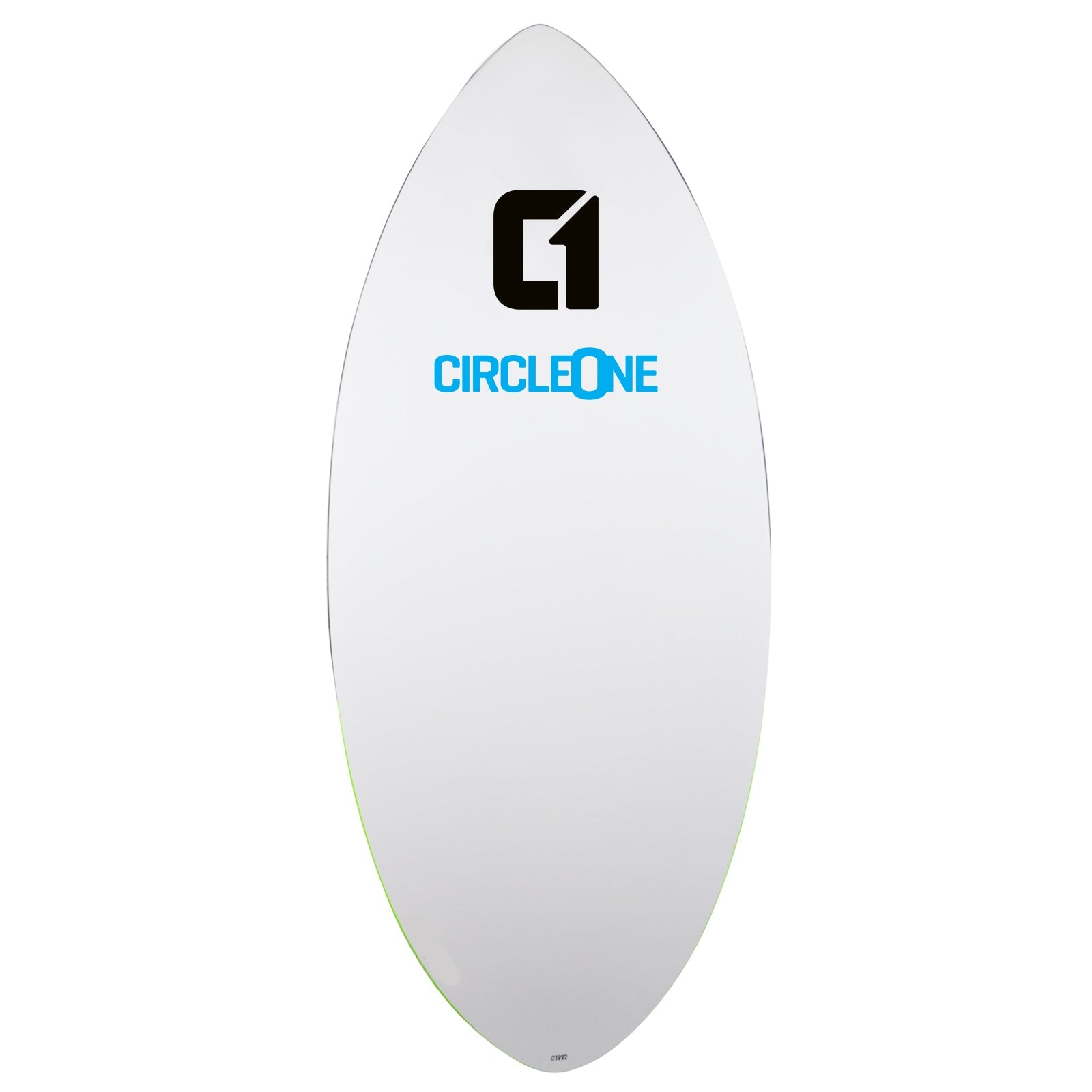 Circle One 50" Epoxy Fibreglass Skimboard – underside view
