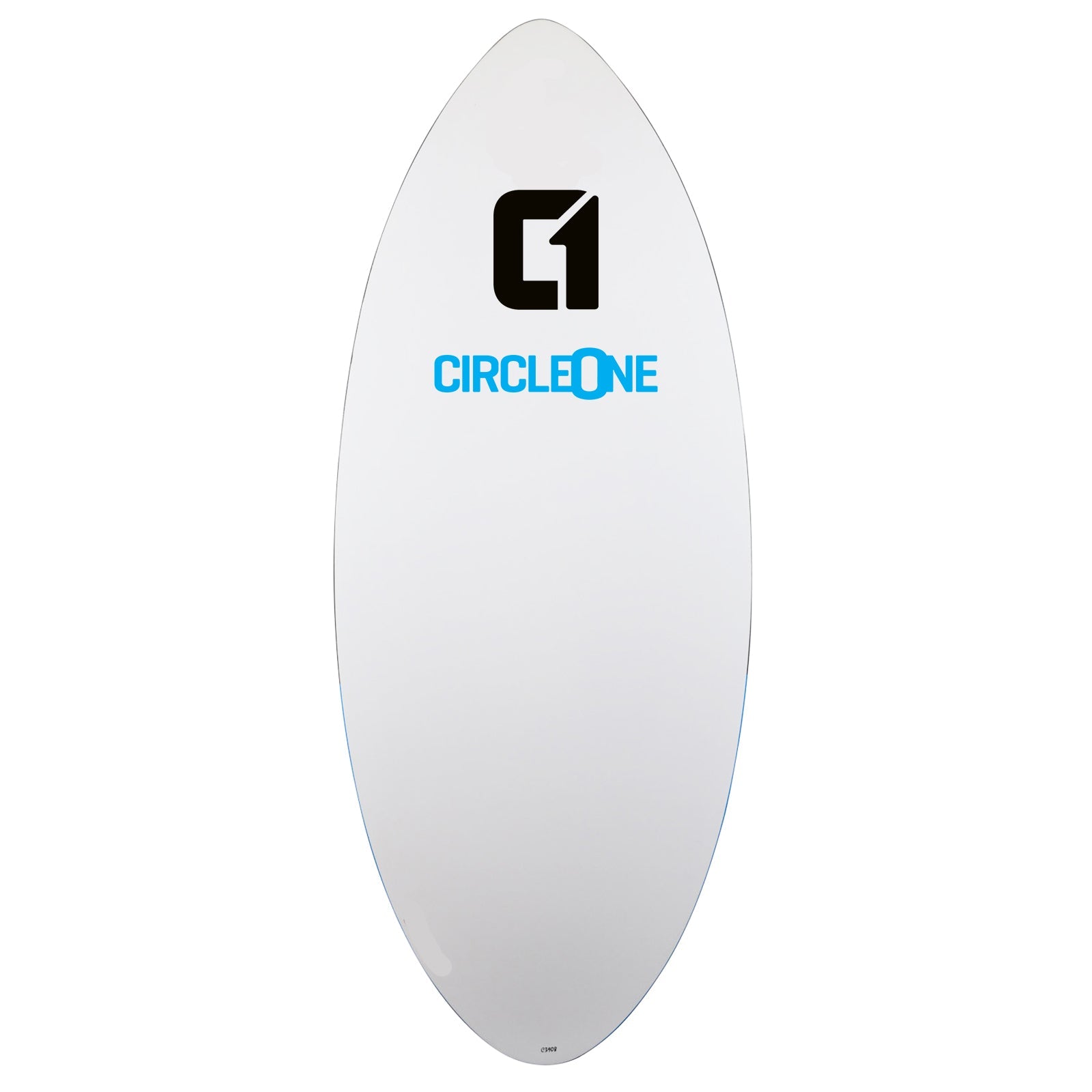 Circle One 52" Epoxy Fibreglass Skimboard – underside view