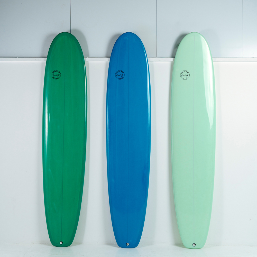 Circle One 9'1 Heritage Longboard – gloss tint retro longboard