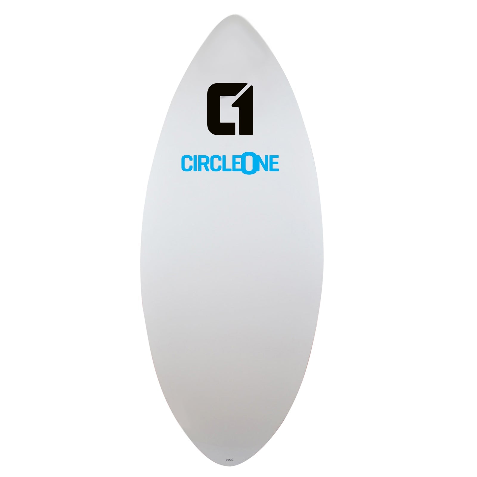 Circle One 54" Epoxy Fibreglass Skimboard – underside view