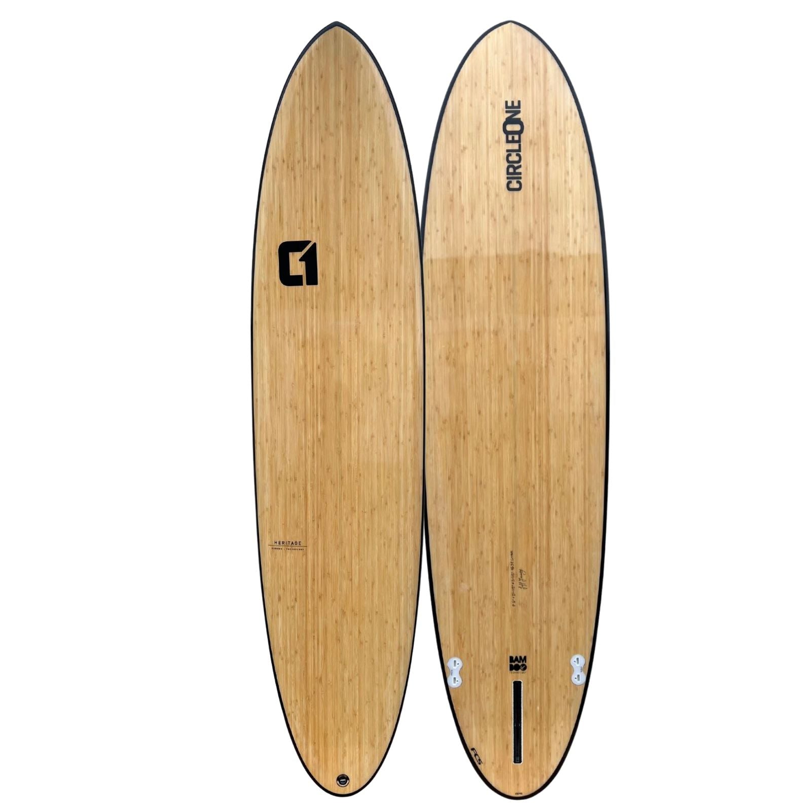 Circle One Bamboo 7'6" Mini Mal Surfboard – product photo 1