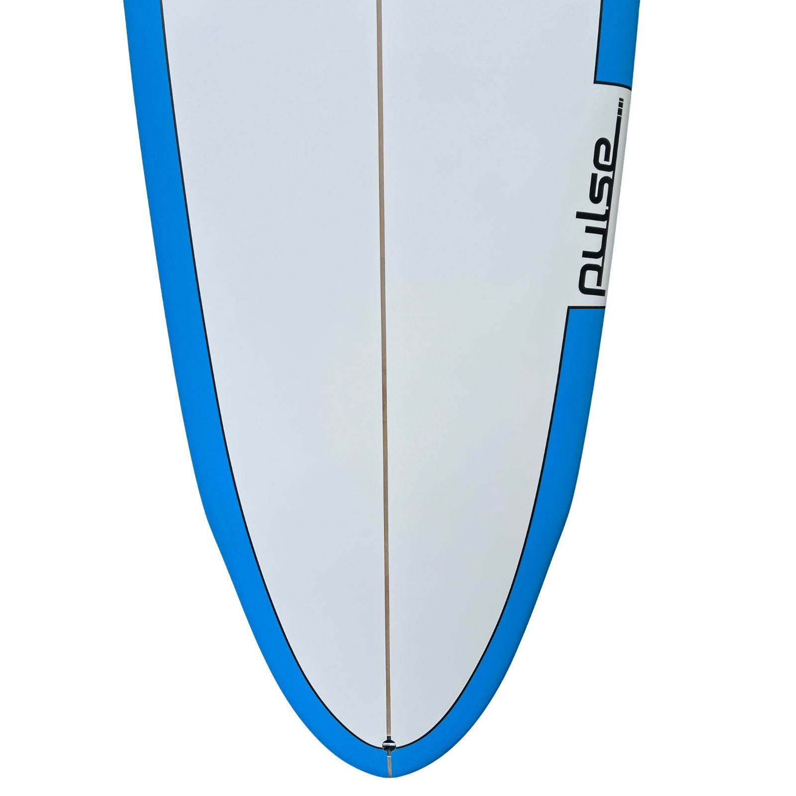 Circle One Pulse 9ft Longboard – blue tail deck view